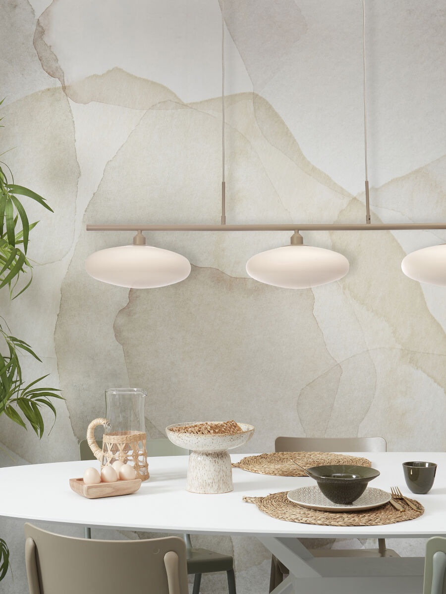 it's About RoMi Hängeleuchte »SAPPORO«, 3 flammig, Leuchtmittel E14 | LED wechselbar, Milchglass