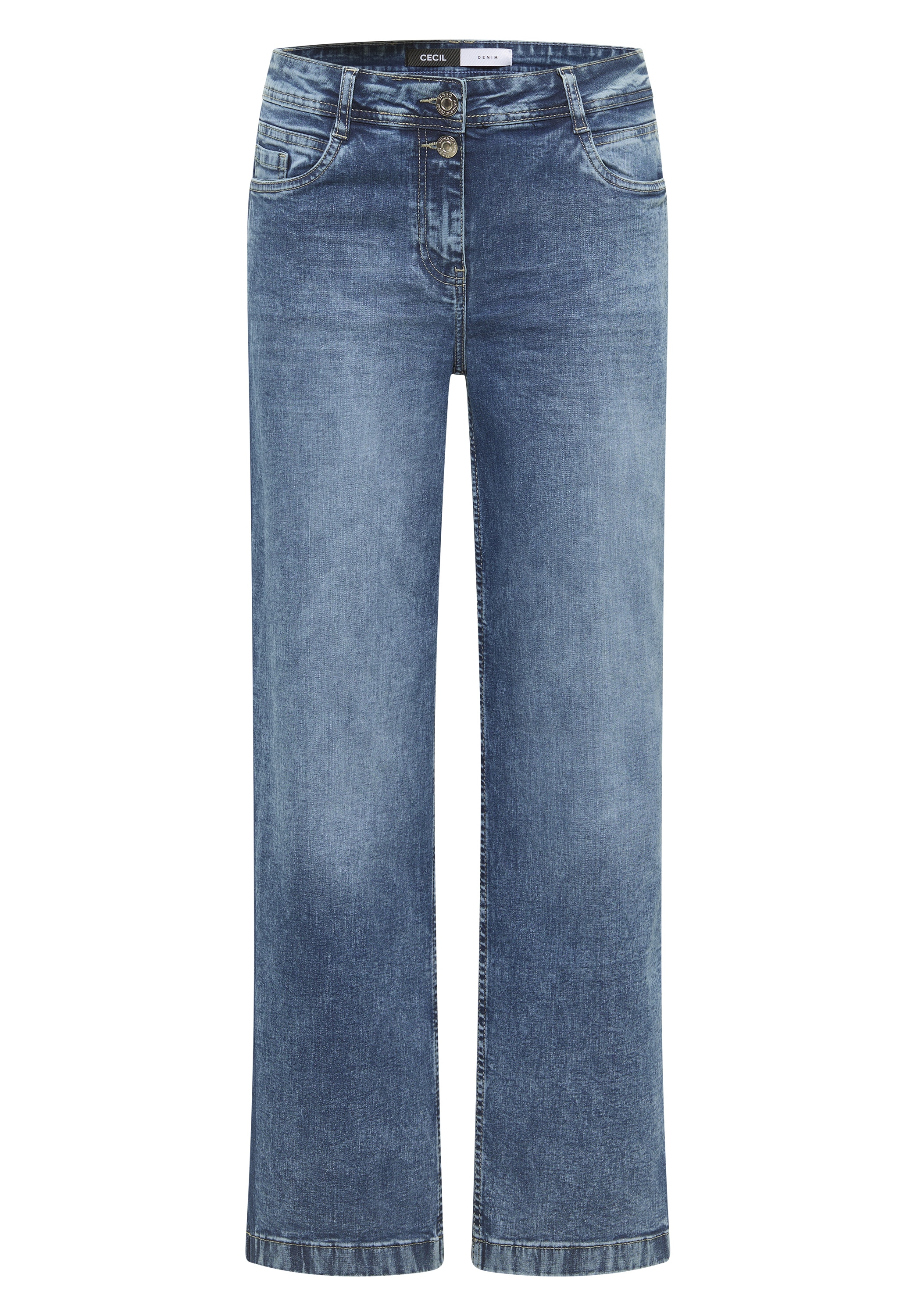 Cecil Straight-Jeans »Style NEELE«, mit Gallonstreifen