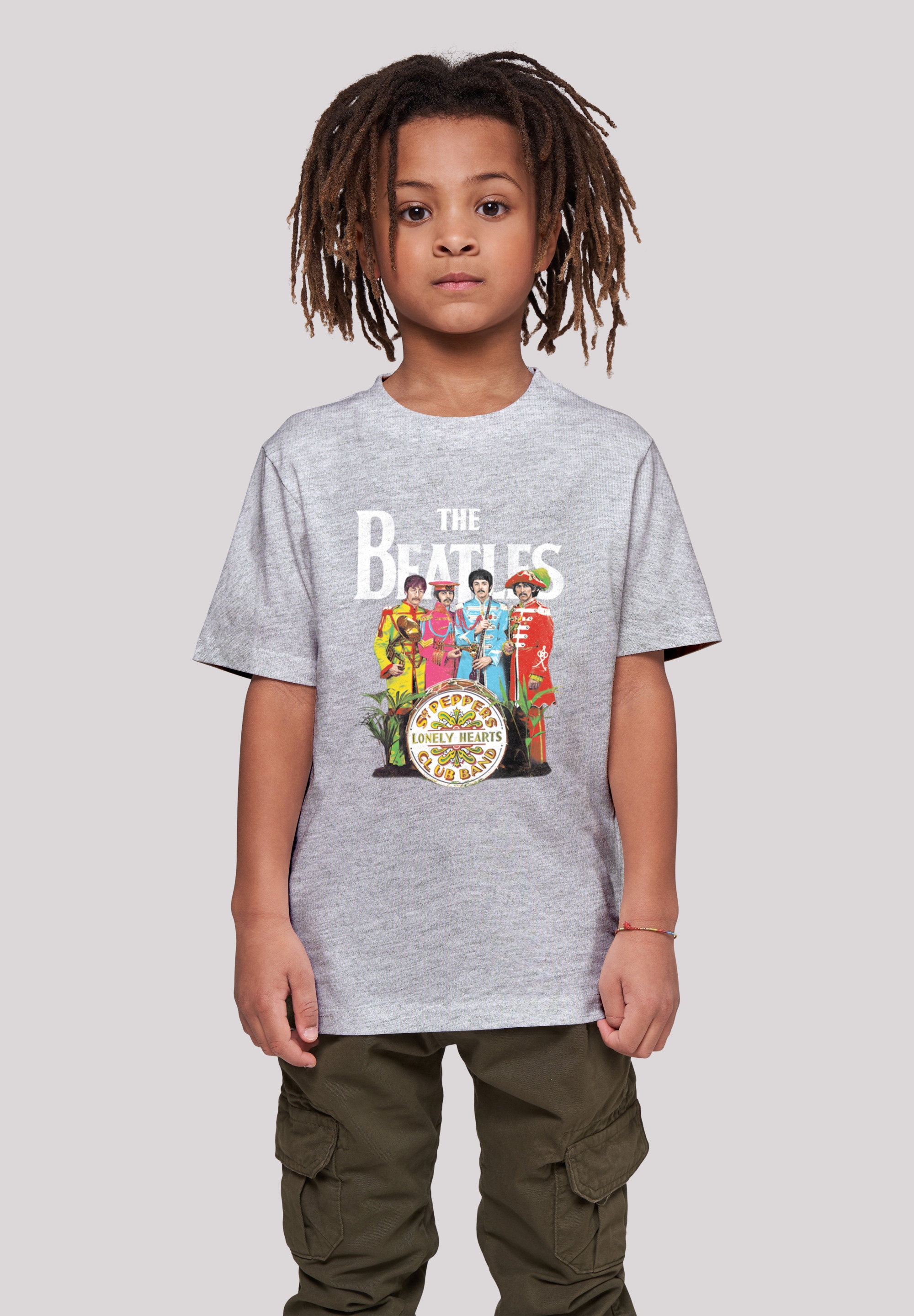 The Beatles Sgt Pepper T-Shirt - Official Licensed Band Logo, Front & Back Print, Black, Large - View #5