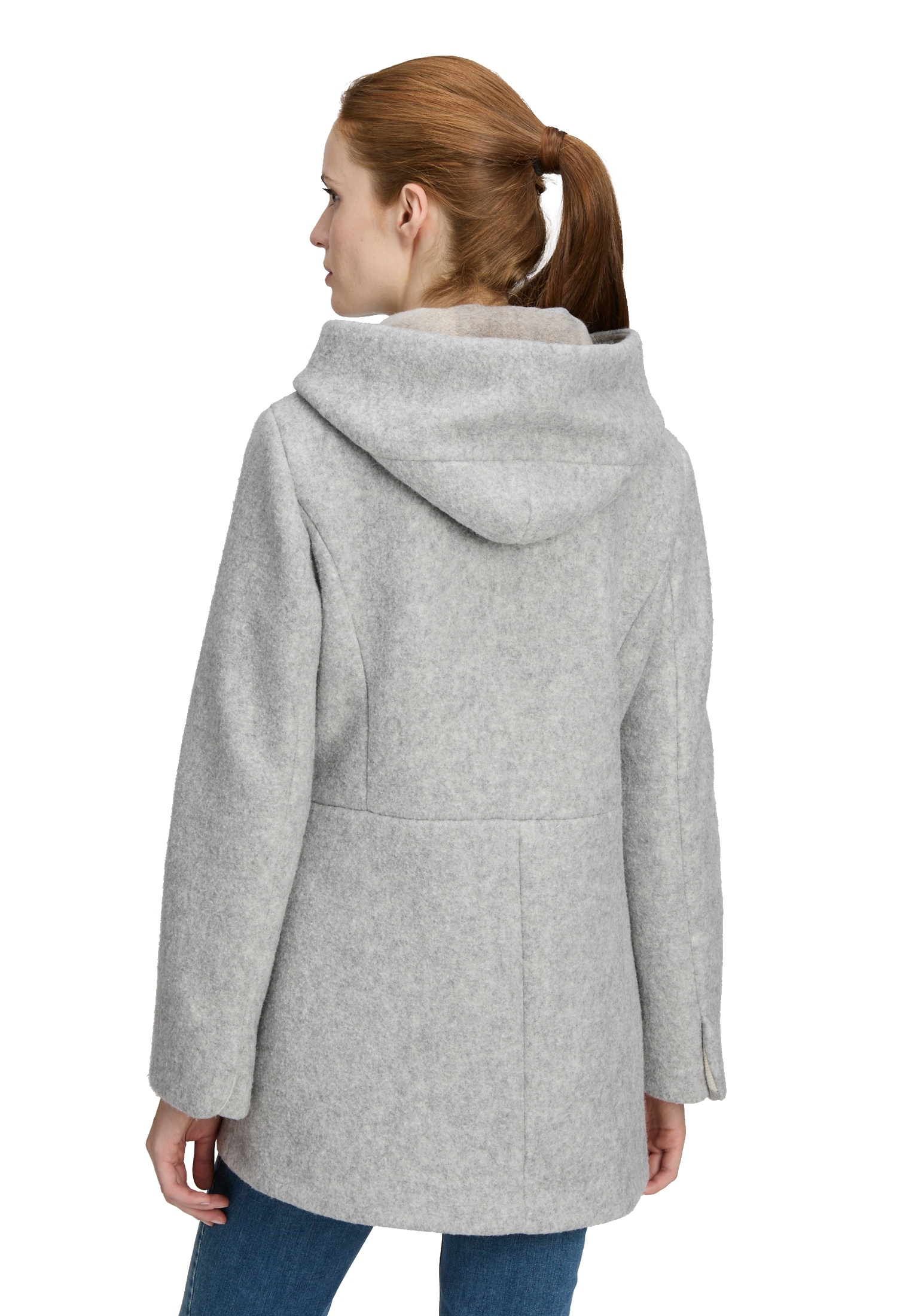 Amber & June Winterjacke »Amber & June Damen Winterjacke mit Kapuze«, mit Kapuze