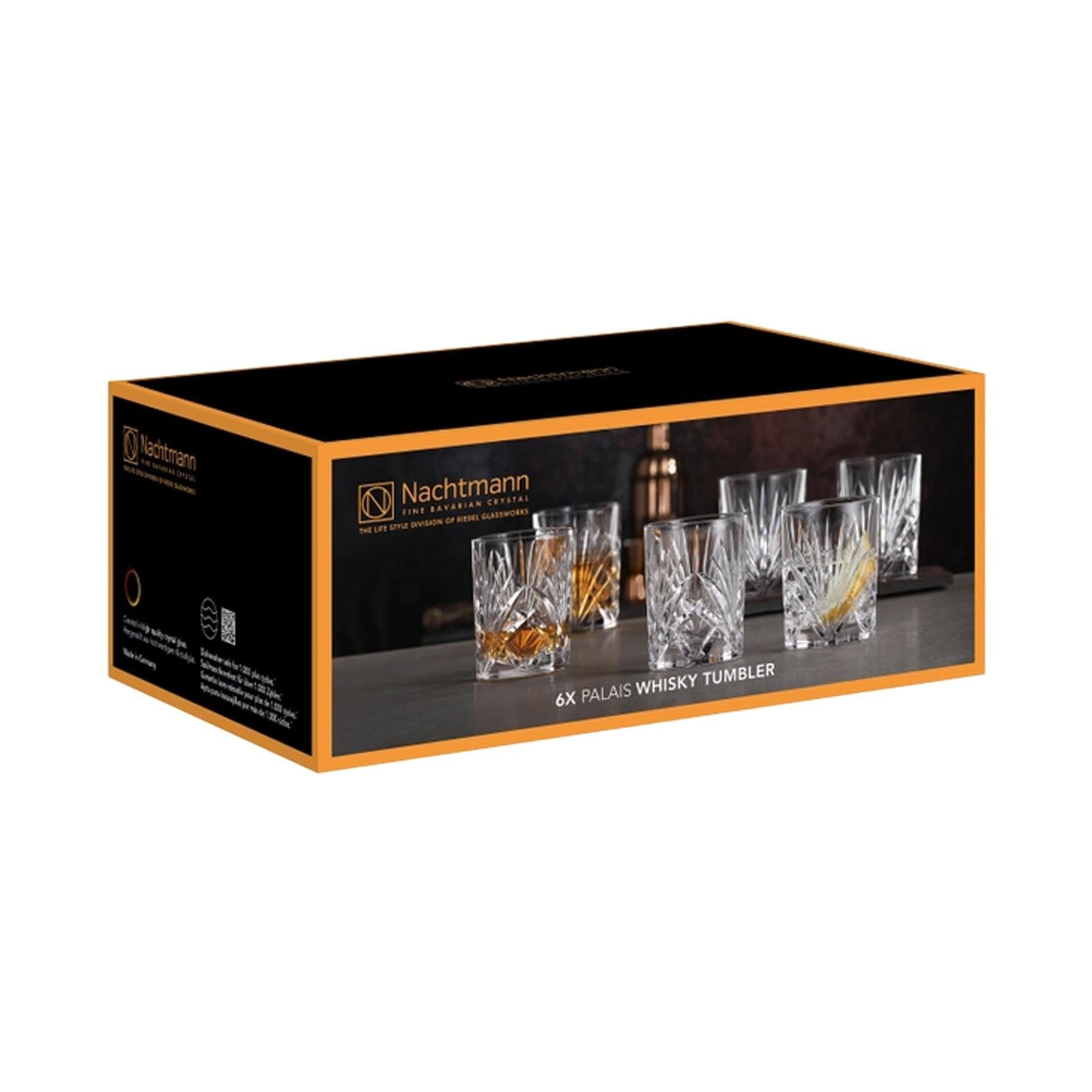 Nachtmann Whiskyglas »Whiskytumbler Palais 304 ml 6er Set transparent«