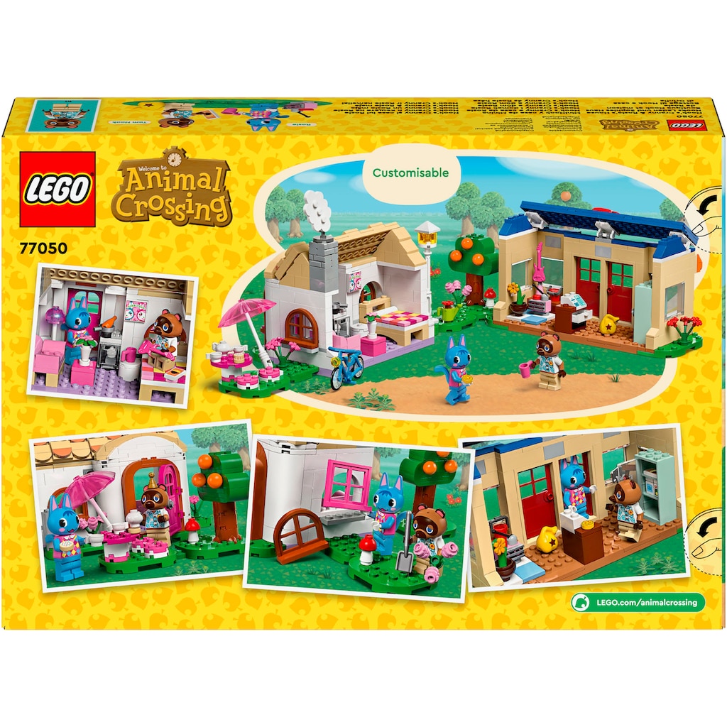 LEGO® Konstruktionsspielsteine »Nooks Laden und Sophies Haus (77050), LEGO® Animal Crossing«, (535 St.)
