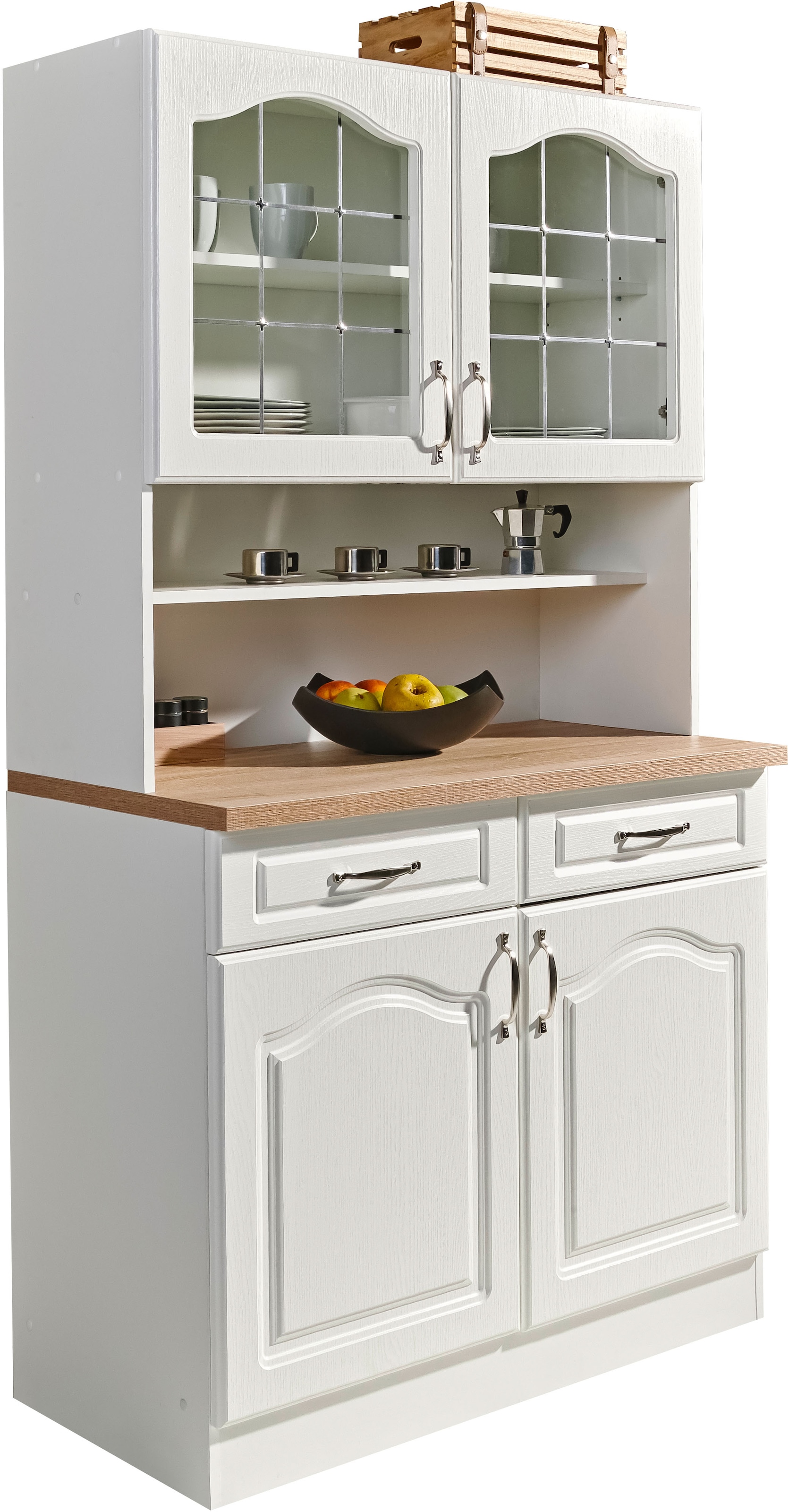 wiho Küchen Küchenbuffet »Linz«, 100 cm breit, in Landhaus-Optik