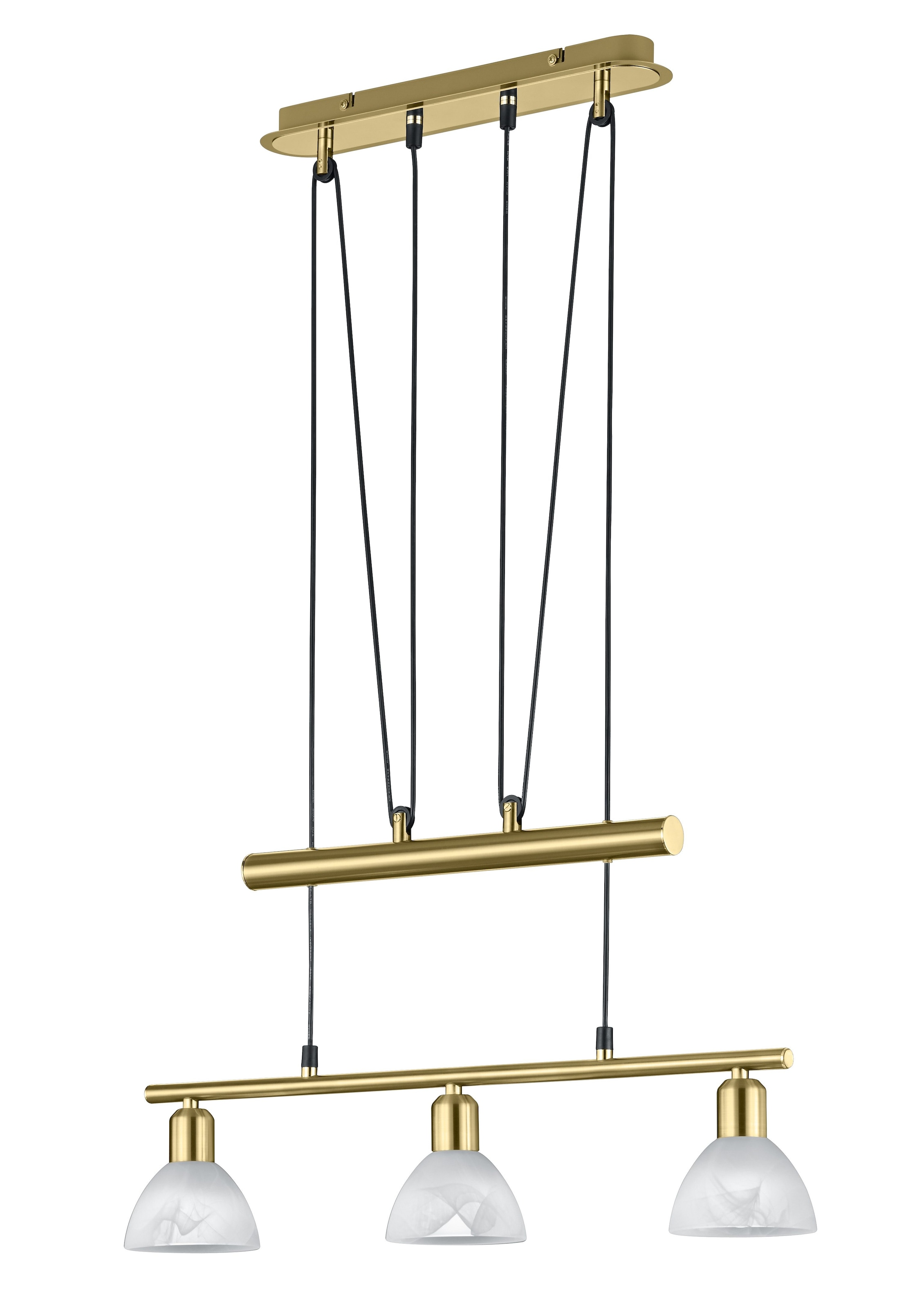 TRIO LEUCHTEN LED Pendelleuchte "LEVISTO", 3, grau, Leuchten, LED Hängelampe, LED Hängeleuchte