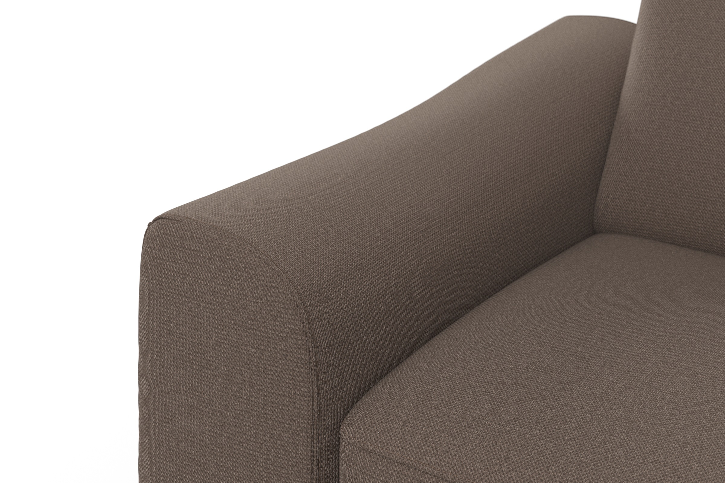 sit&more Ecksofa »Dundee L-Form«, mit Federkern und Edelstahlfüßen, wahlweise mit Kopfteilverstellung