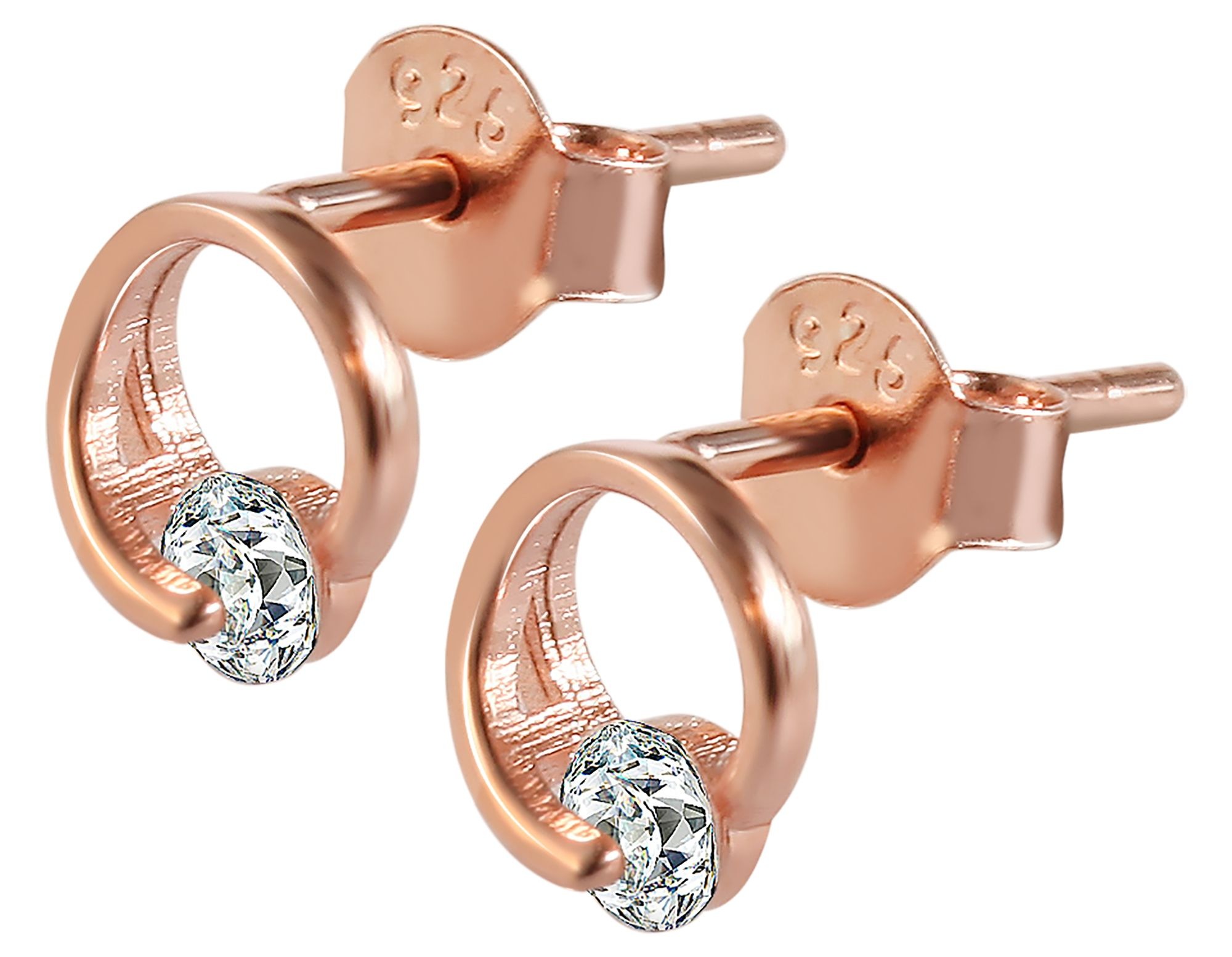 Adelia´s Paar Ohrhänger »Damen Ohrringe – Ohrstecker aus 925 Silber mit Zirkonia« Geschenkidee: zeitlos und vielseitig