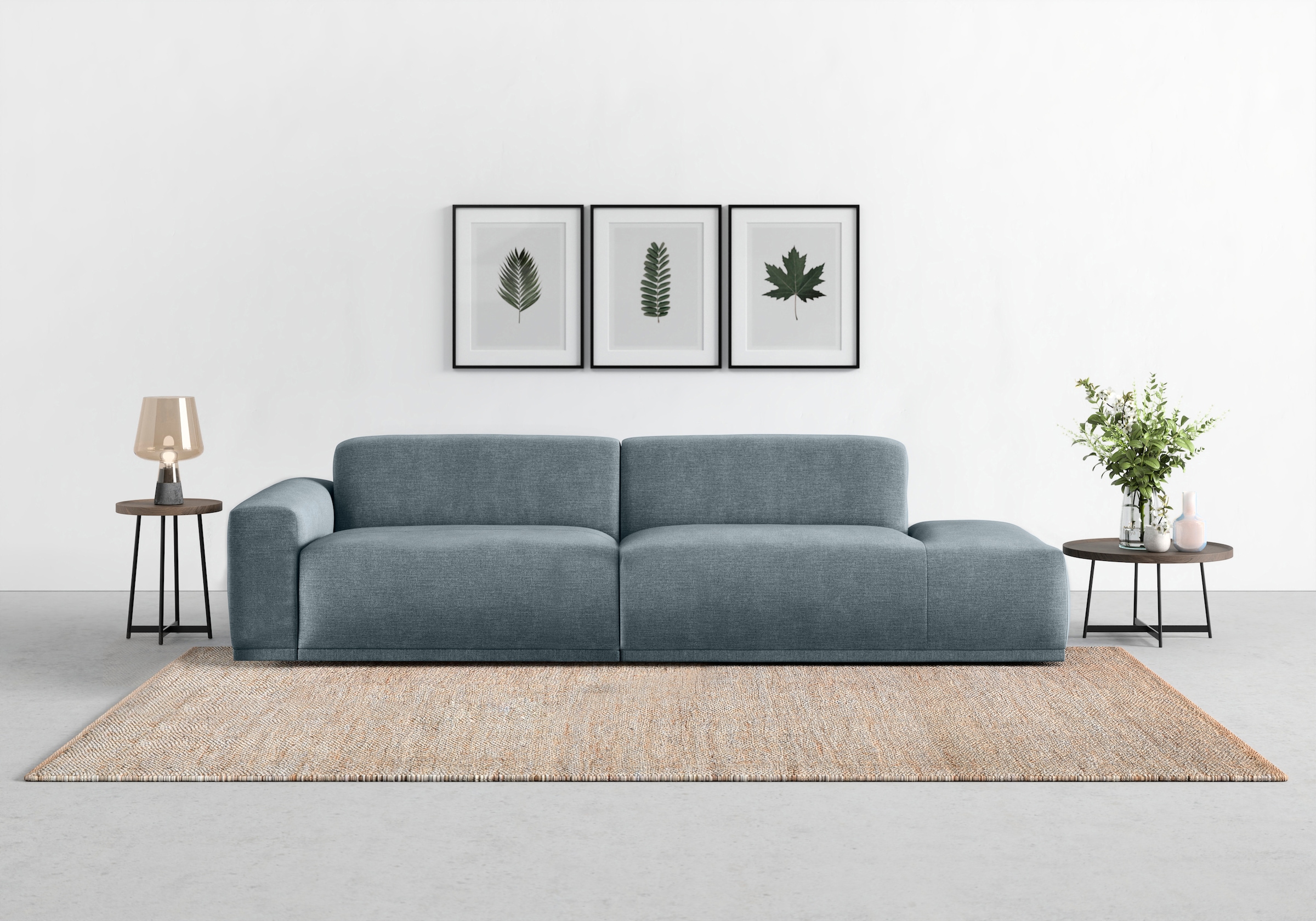 TRENDMANUFAKTUR Big-Sofa "Braga, mit hochwertigem Kaltschaum, Megasofa, in Cord erhältlich", modernes Big-Sofa, Couch mi