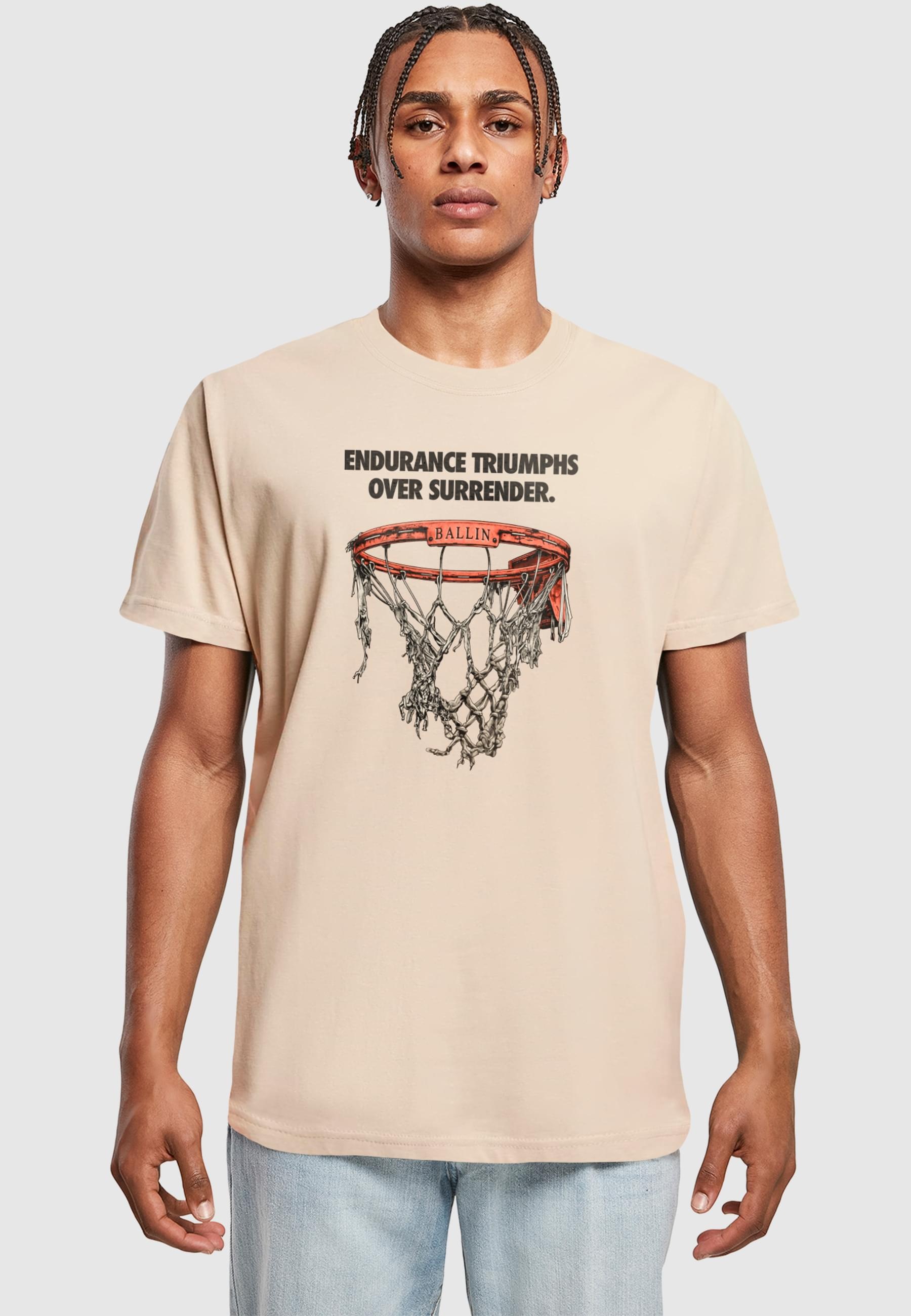 MisterTee T-Shirt »MisterTee Triumph Over Surrender Tee«, (1 tlg.)