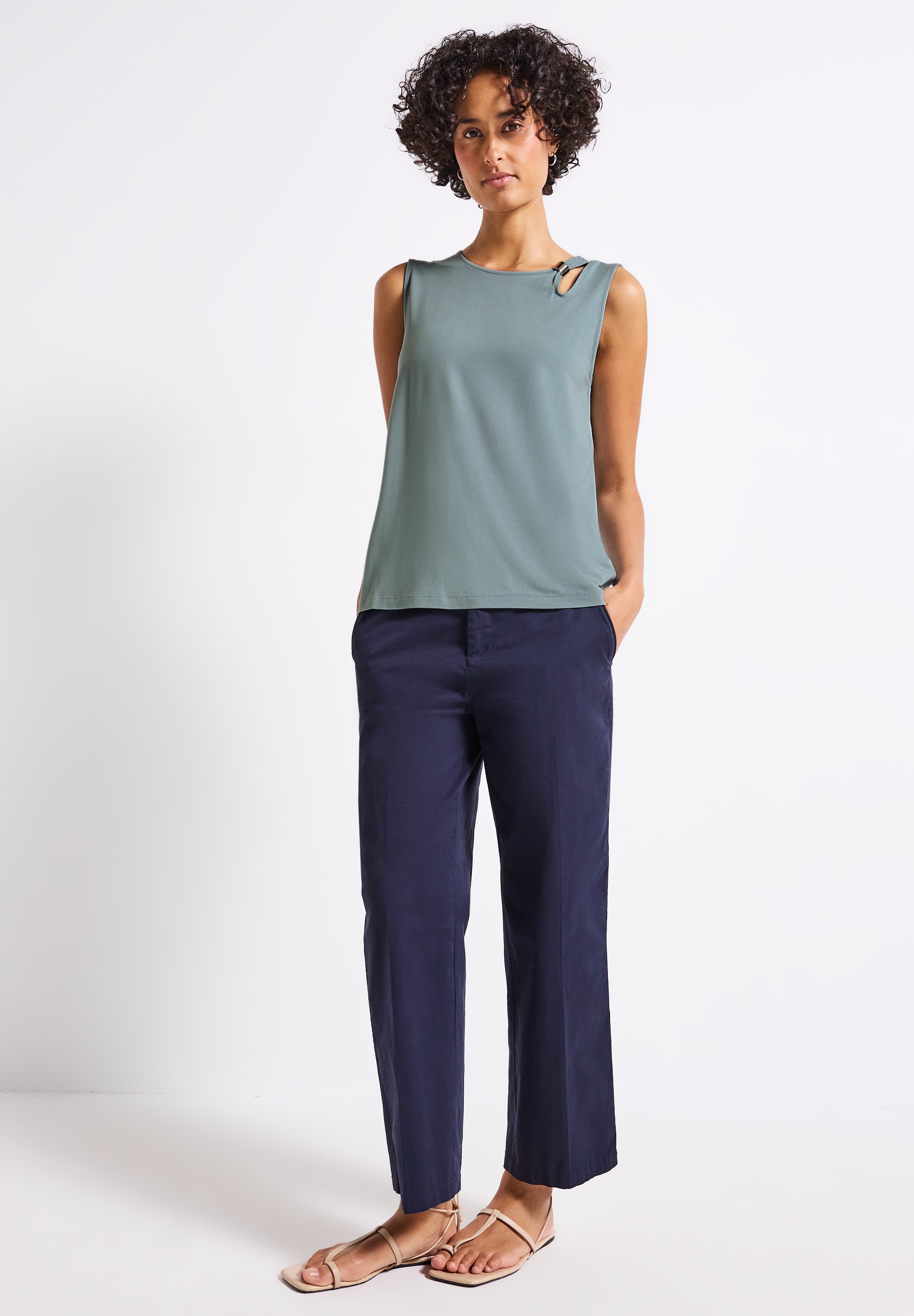 STREET ONE Tanktop, aus elastischem Materialmix