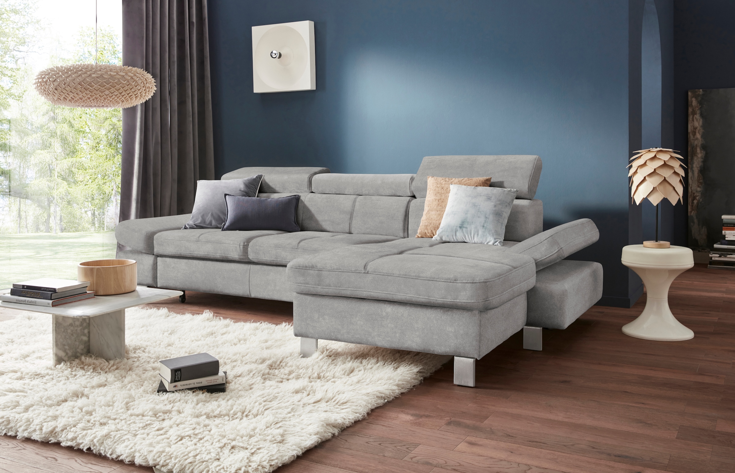 exxpo - sofa fashion Ecksofa "Fiji, hochwertige Detailverarbeitung, Breite günstig online kaufen