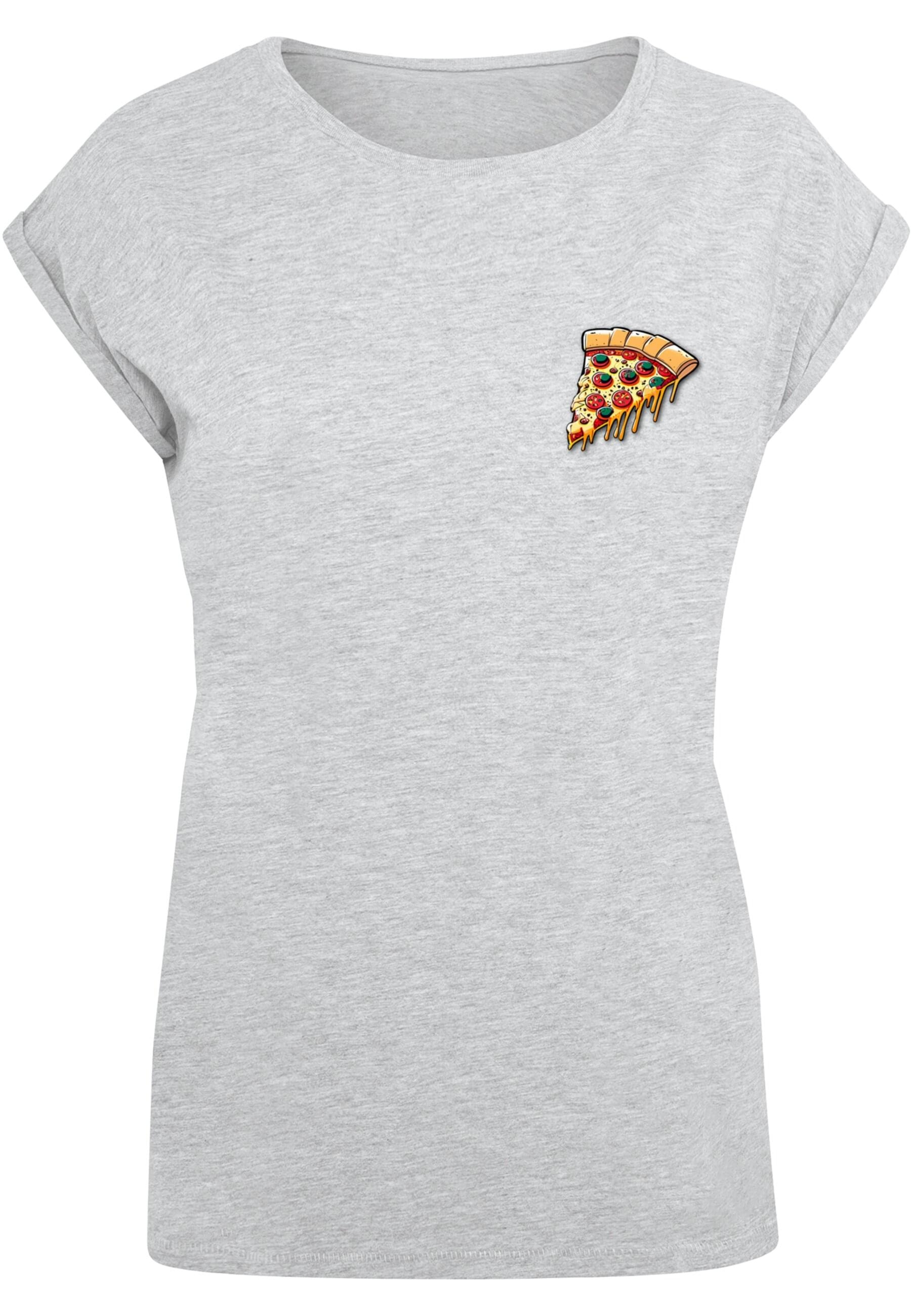 Merchcode T-Shirt »Merchcode Damen Ladies Pizza Comic Extended Shoulder Tee«, (1 tlg.)