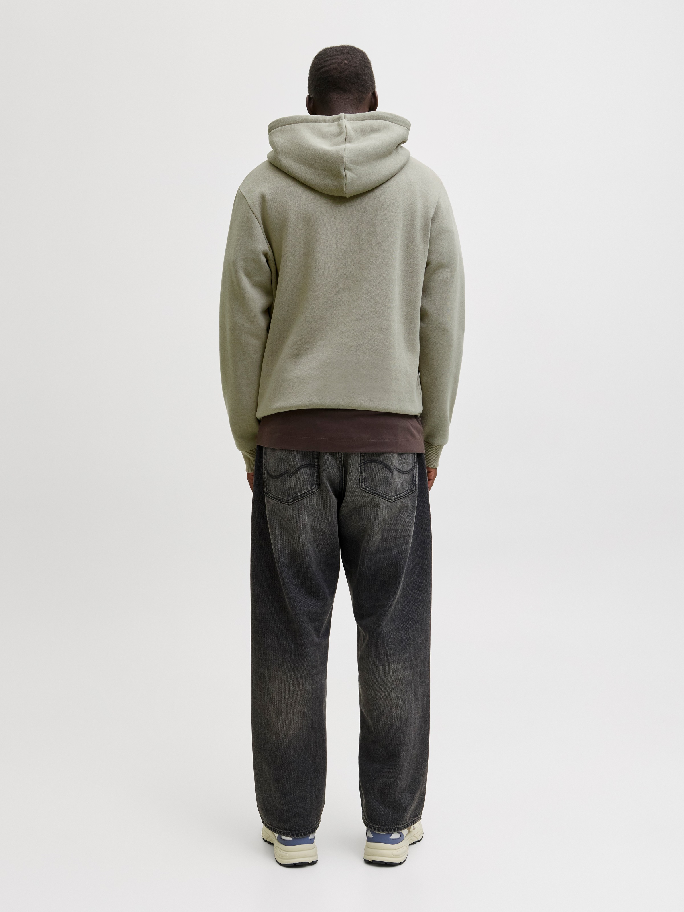 Jack & Jones Kapuzensweatshirt »JJEBRADLEY SWEAT HOOD NOOS«, Materialmix, relaxed fit
