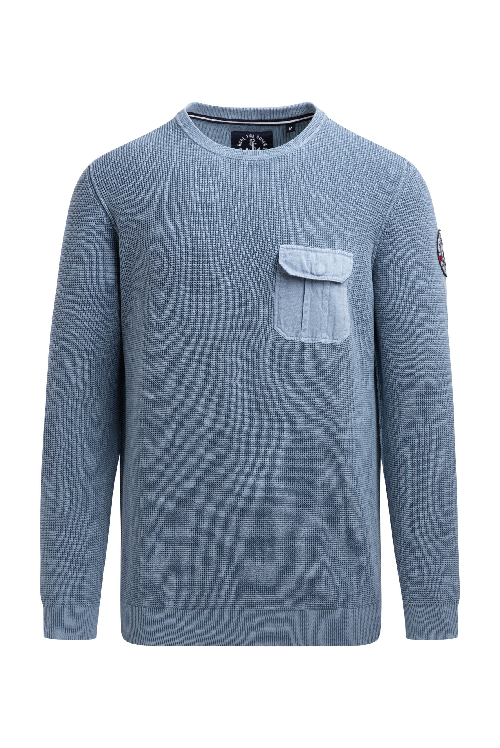 CAMP DAVID Rundhalspullover mit nach außen gekehrten Nähten günstig online kaufen