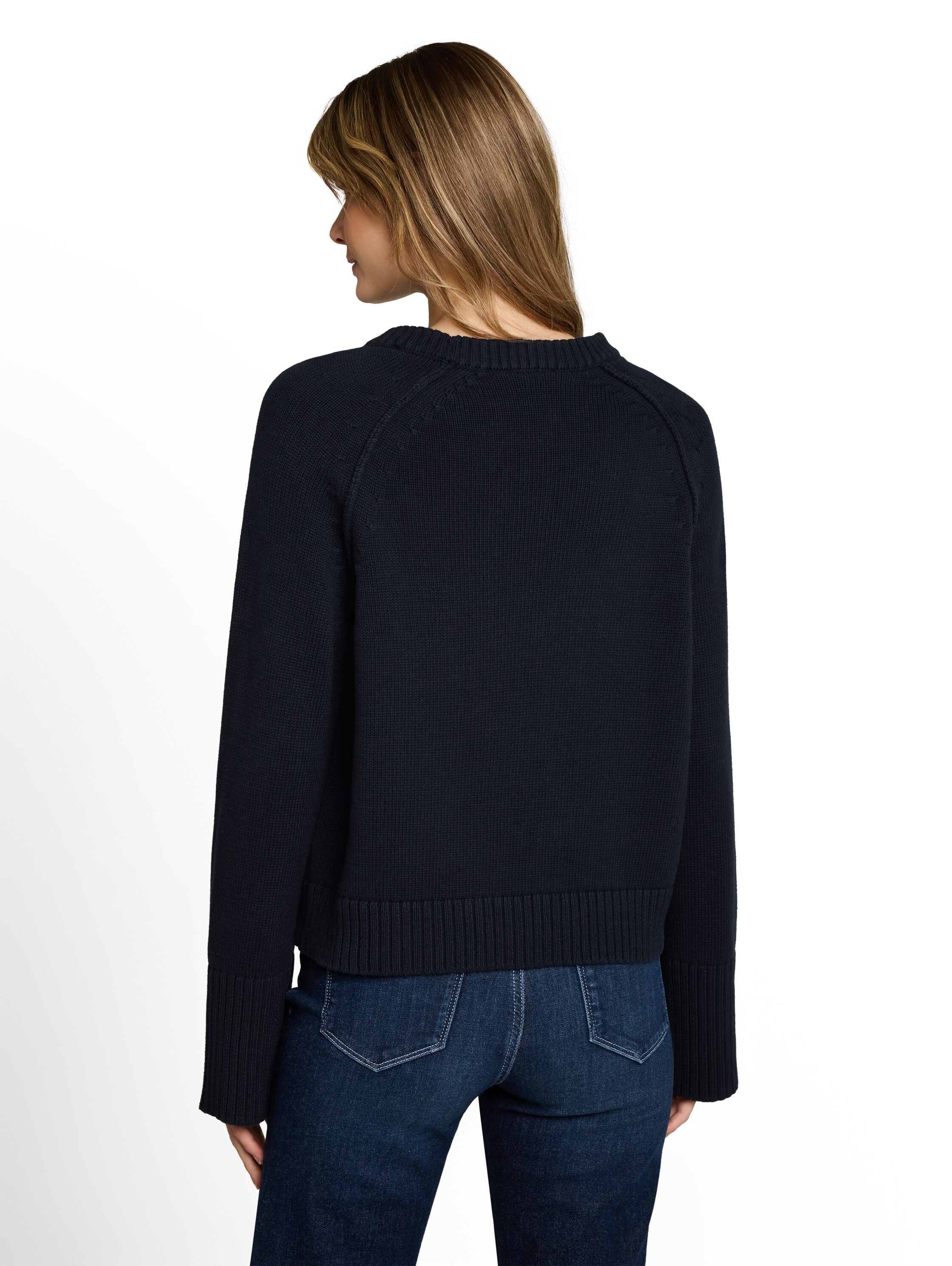 TOM TAILOR Strickpullover »Loose« mit Rundhals / Baumwolle / Loose Fit