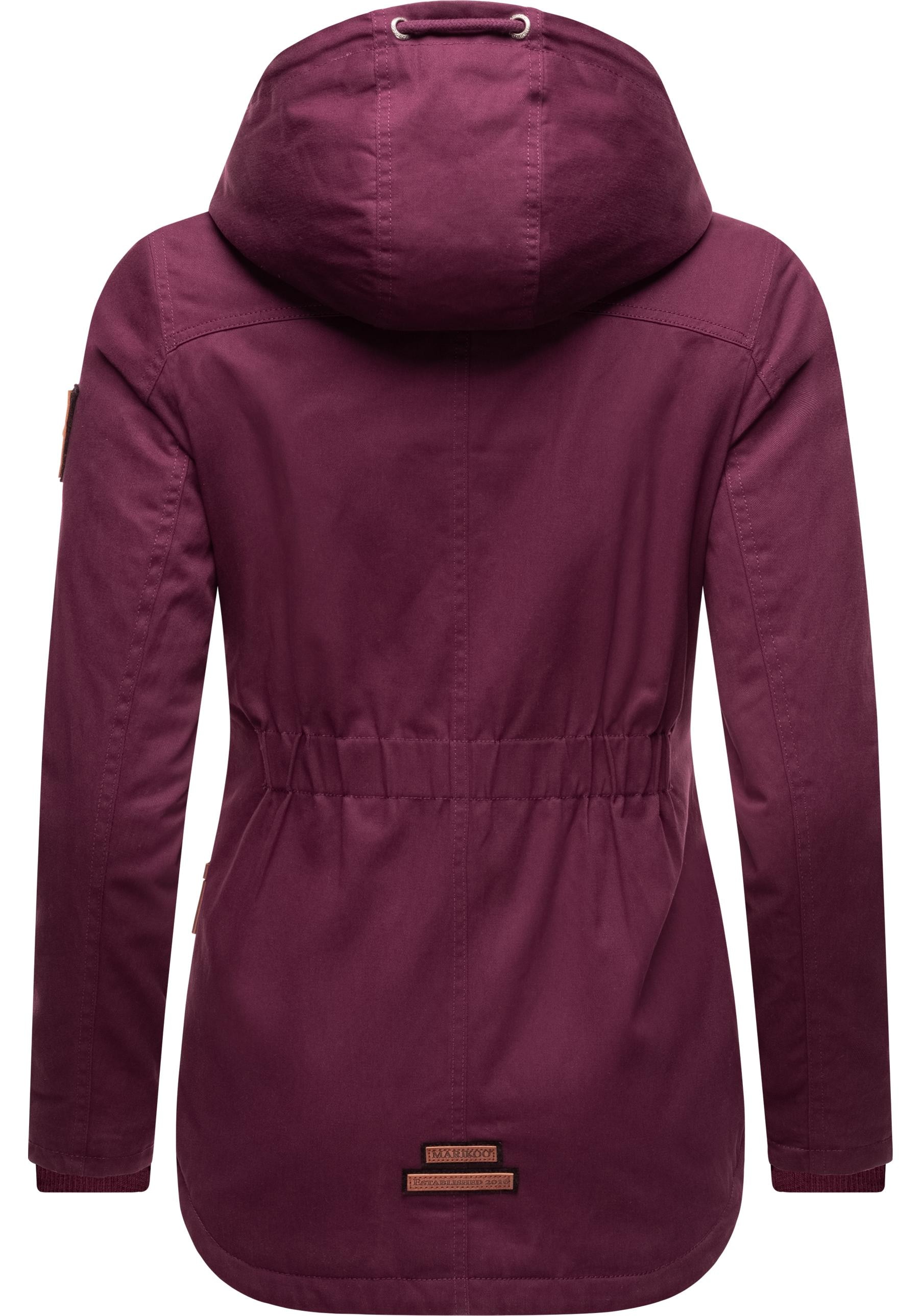 Marikoo Winterjacke »Bikoo«, mit Kapuze, sportliche Damen Outdoor Baumwolljacke mit Kapuze