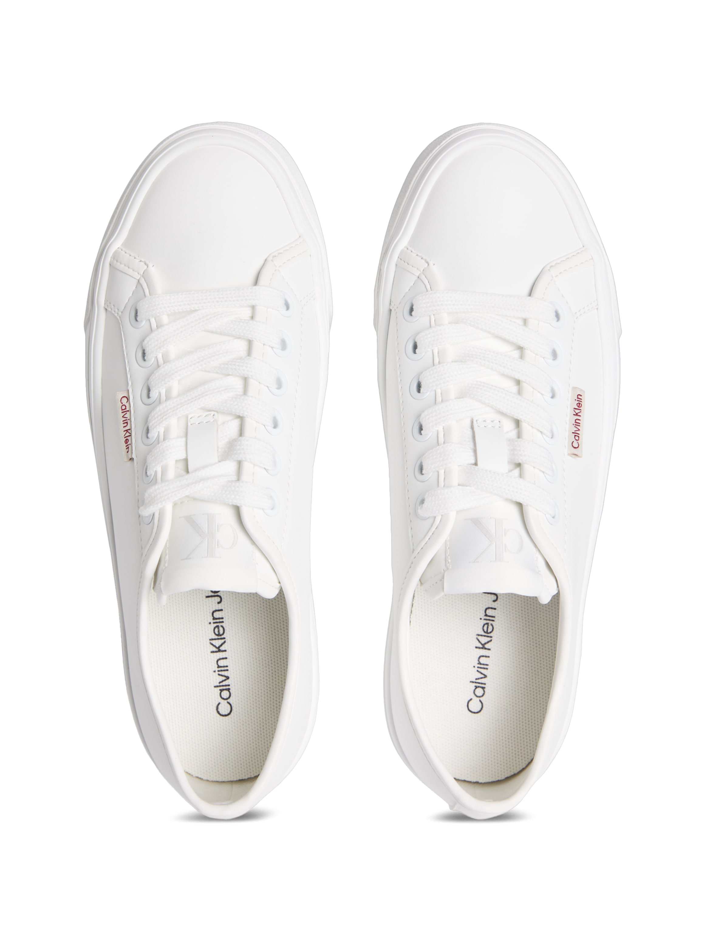 Calvin Klein Jeans Plateausneaker »VULC FLATFORM LTH«, Schnürschuh, Halbschuh, Freizeitsneaker in schlichter Optik