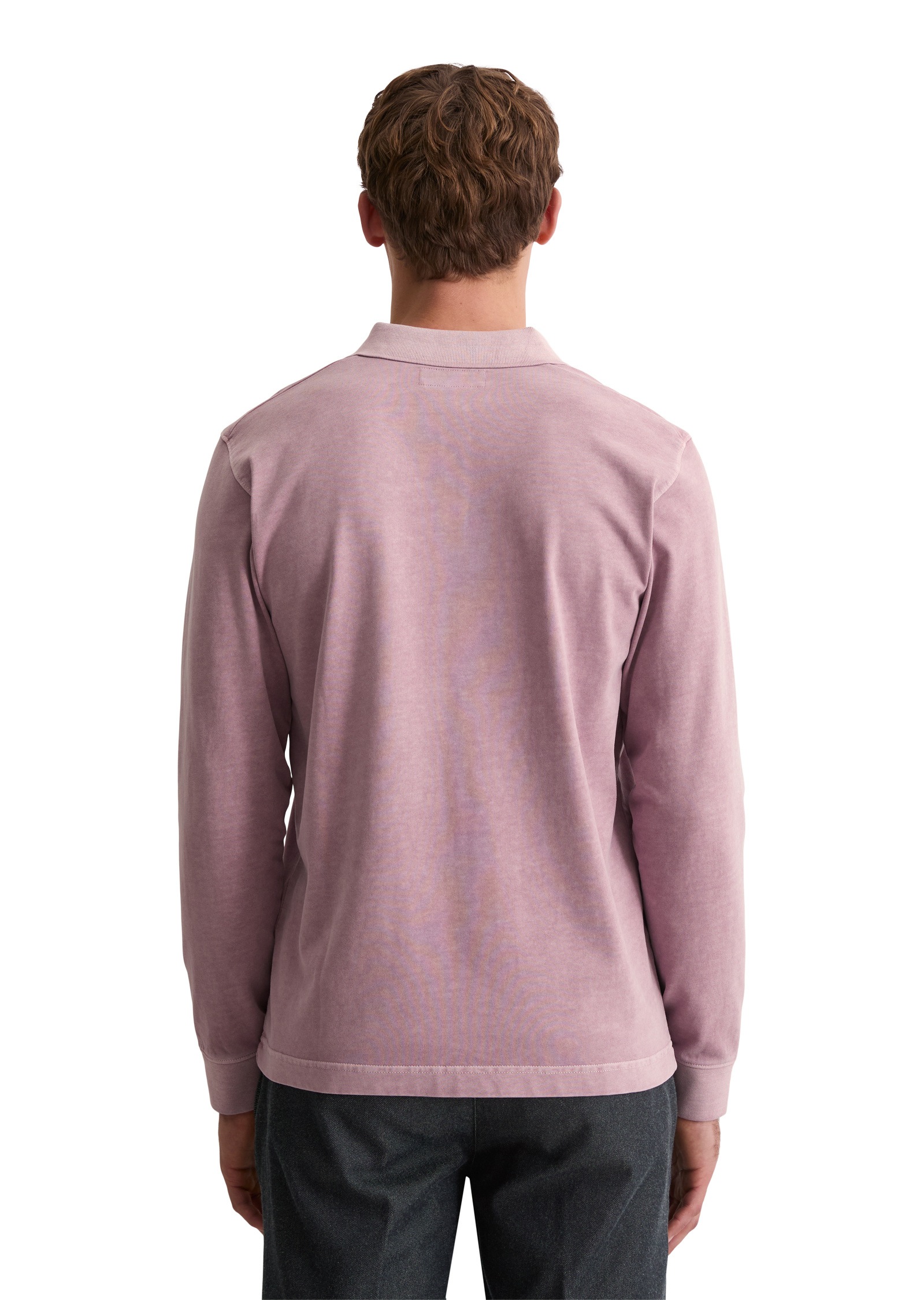 Marc O'Polo Langarm-Poloshirt »aus soft-touch Bio-Baumwoll-Jersey«