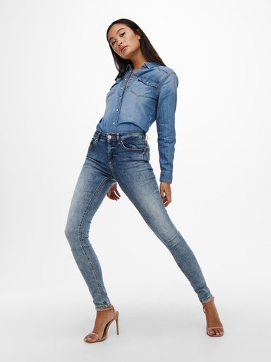 ONLY Jeansbluse »ONLROCK IT DNM LS SHIRT« für bestellen | BAUR