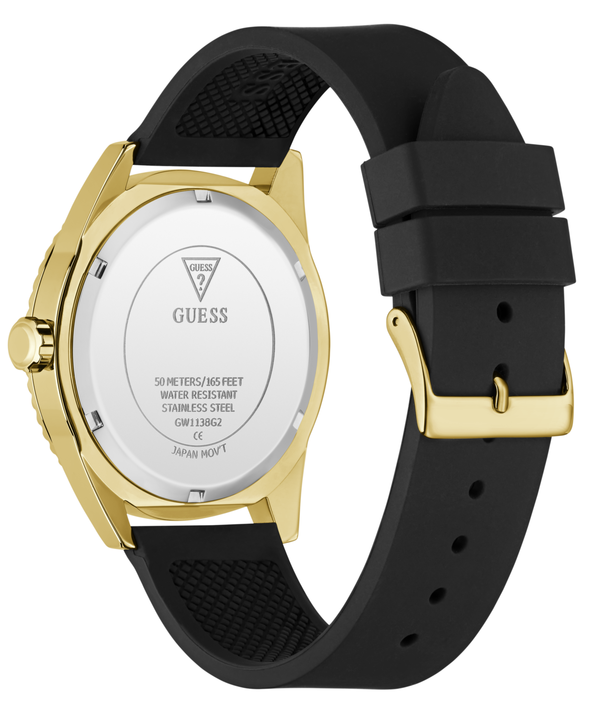 Guess Quarzuhr »BEAST« Armbanduhr, Herrenuhr, Silikonarmband, analog