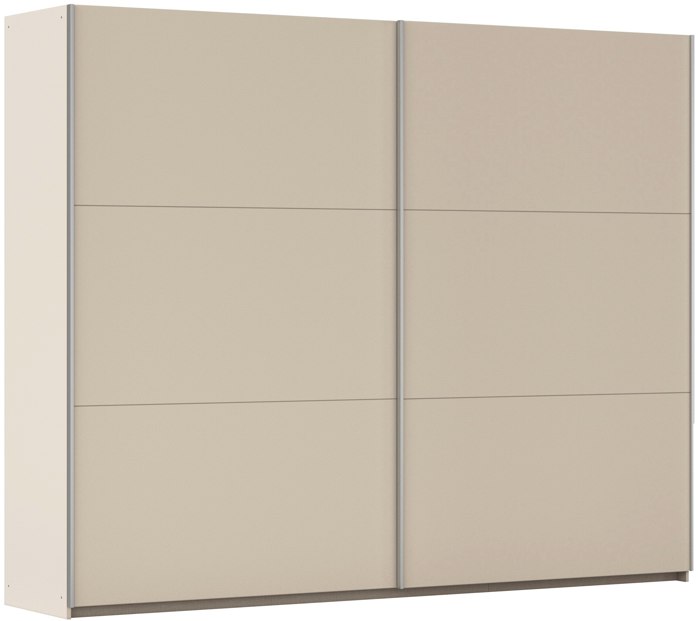rauch Schwebetürenschrank "Kleiderschrank Drehtürenschrank Schrank Garderobe KRONACH" in 3 Ausstattungen BASIC/CLASSIC/PREMIUM, Breiten 131/175/218/261 cm, optional ohne, mit 1 oder 2 Spiegel, viel Stauraum MADE IN GERMANY