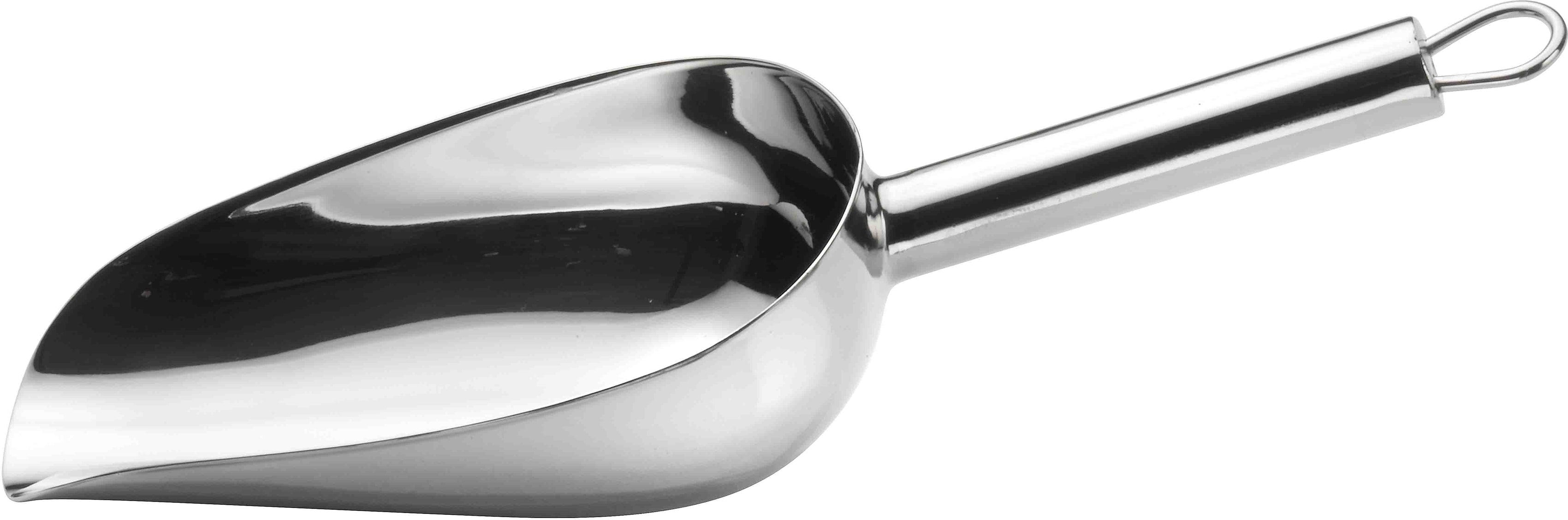 PINTINOX Küchenschaufel "Bar Professional" (Eis/Zuckerschaufel), Edelstahl 18/10, 60 und 250 ml, 2-teilig