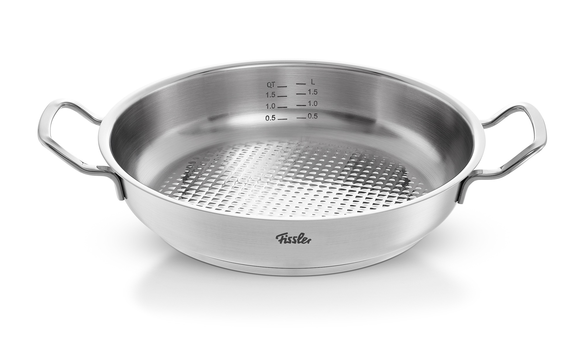 Thumbnail - Fissler Servierpfanne "ORIGINAL-PROFI COLLECTION" Edelstahl 18/10 1 Stk. tlg. mit breitem Schüttrand, Kaltmetallgriffen....