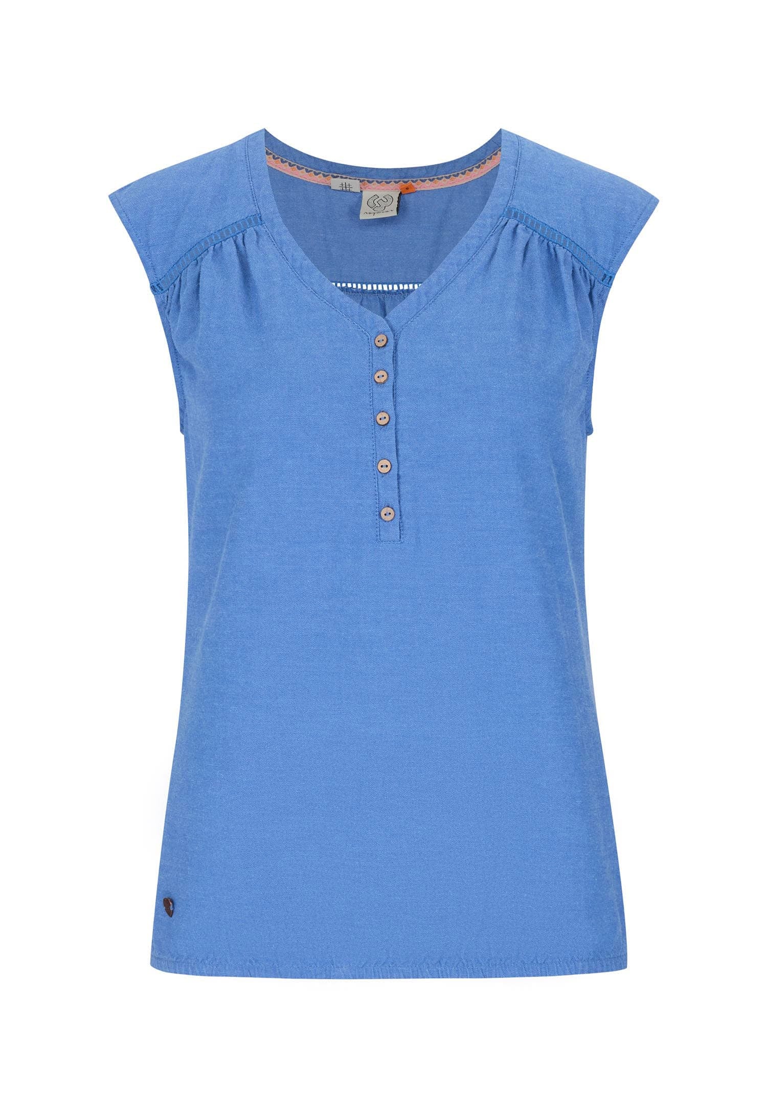 V-Shirt »SALTTY LINEN«, mit Leinen