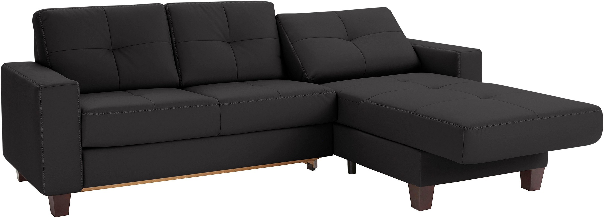 Places of Style Ecksofa »Varese L-Form«, wahlweise mit Bettfunktion und Vorziehfunktion