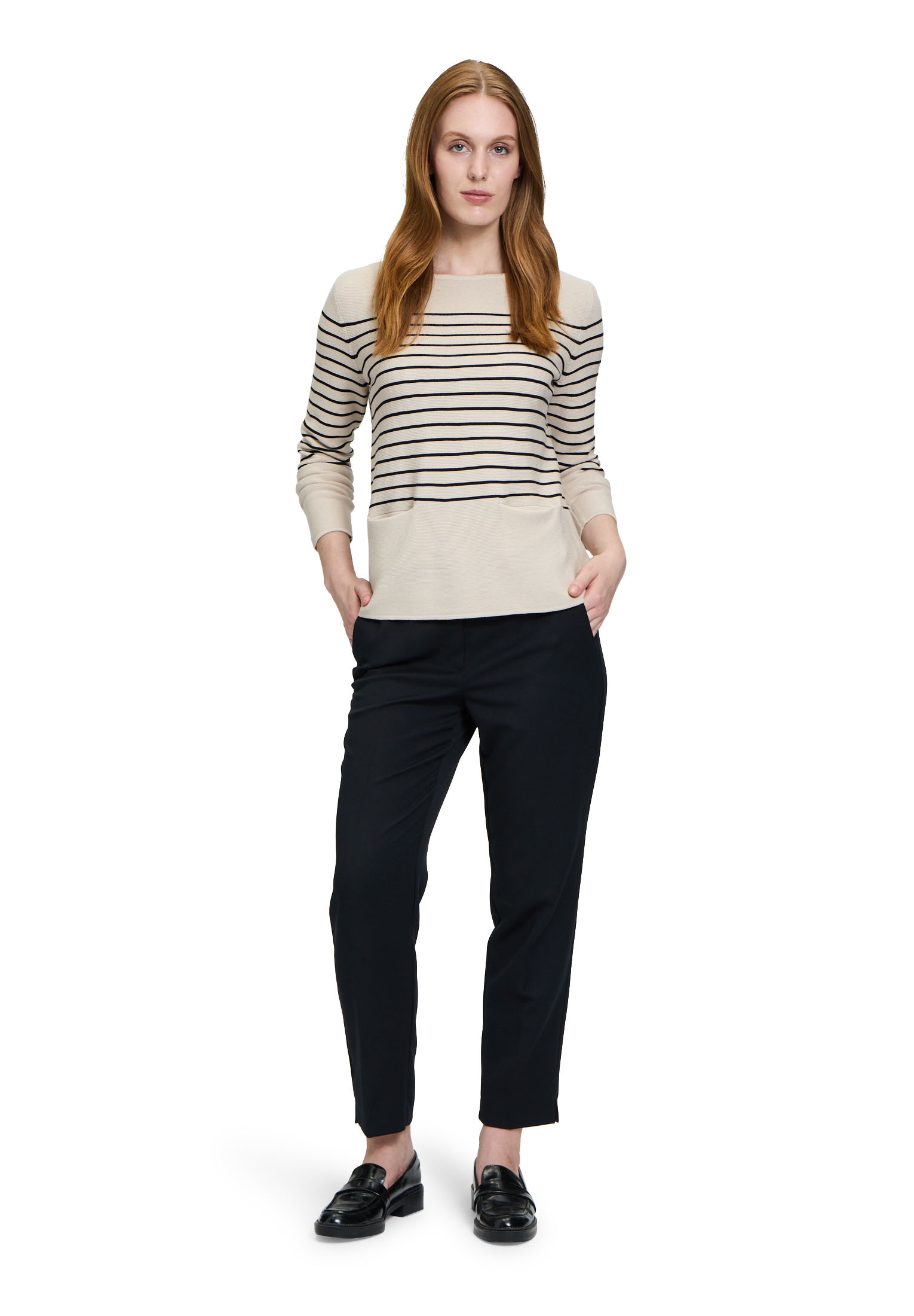 Betty Barclay Strickpullover »Betty Barclay Feinstrickpullover mit Eingrifftaschen«, (1 tlg.), Struktur