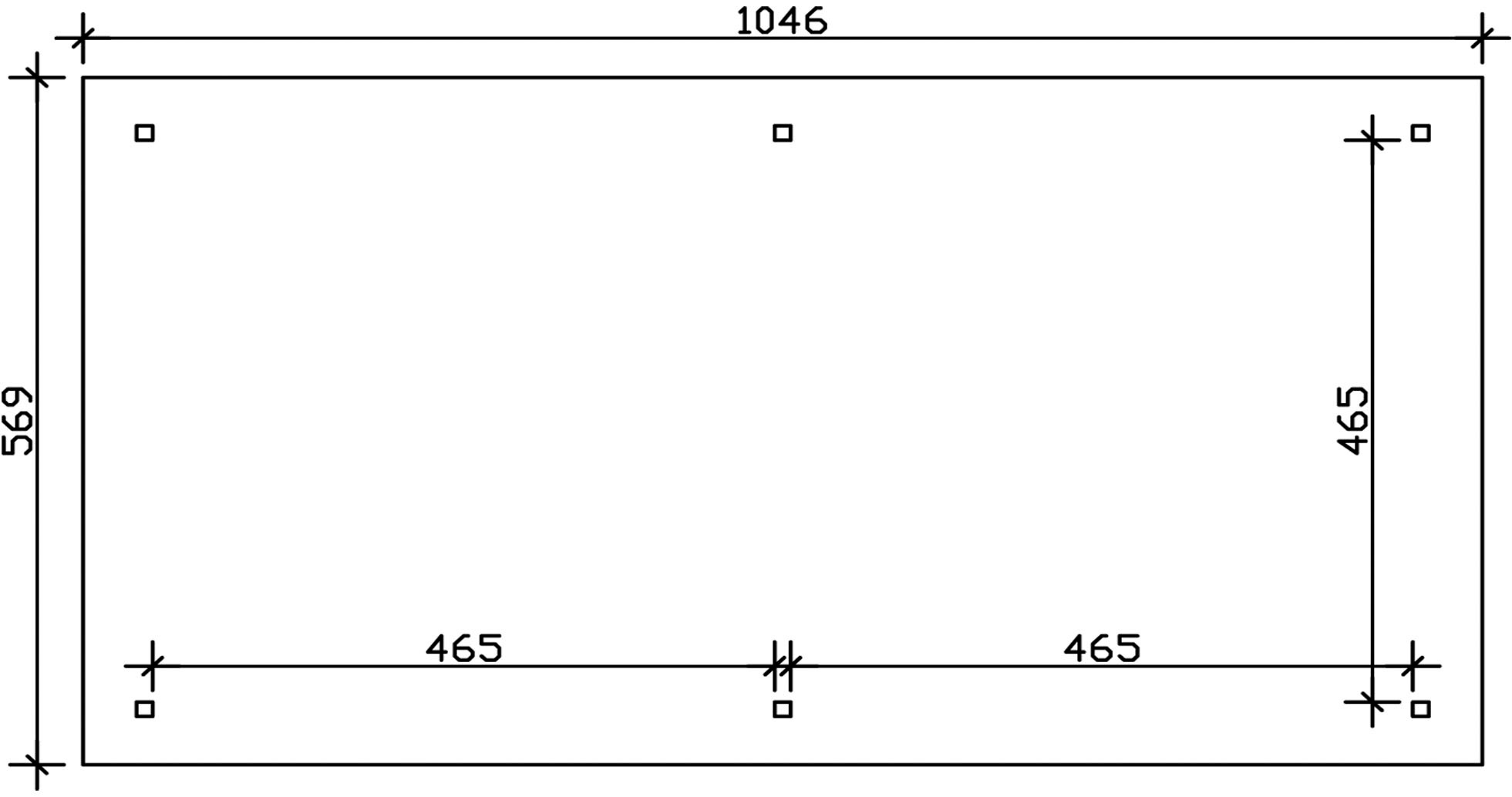 Skanholz Holzpavillon »Orleans 4«, Leimholz, 489 x 966 cm