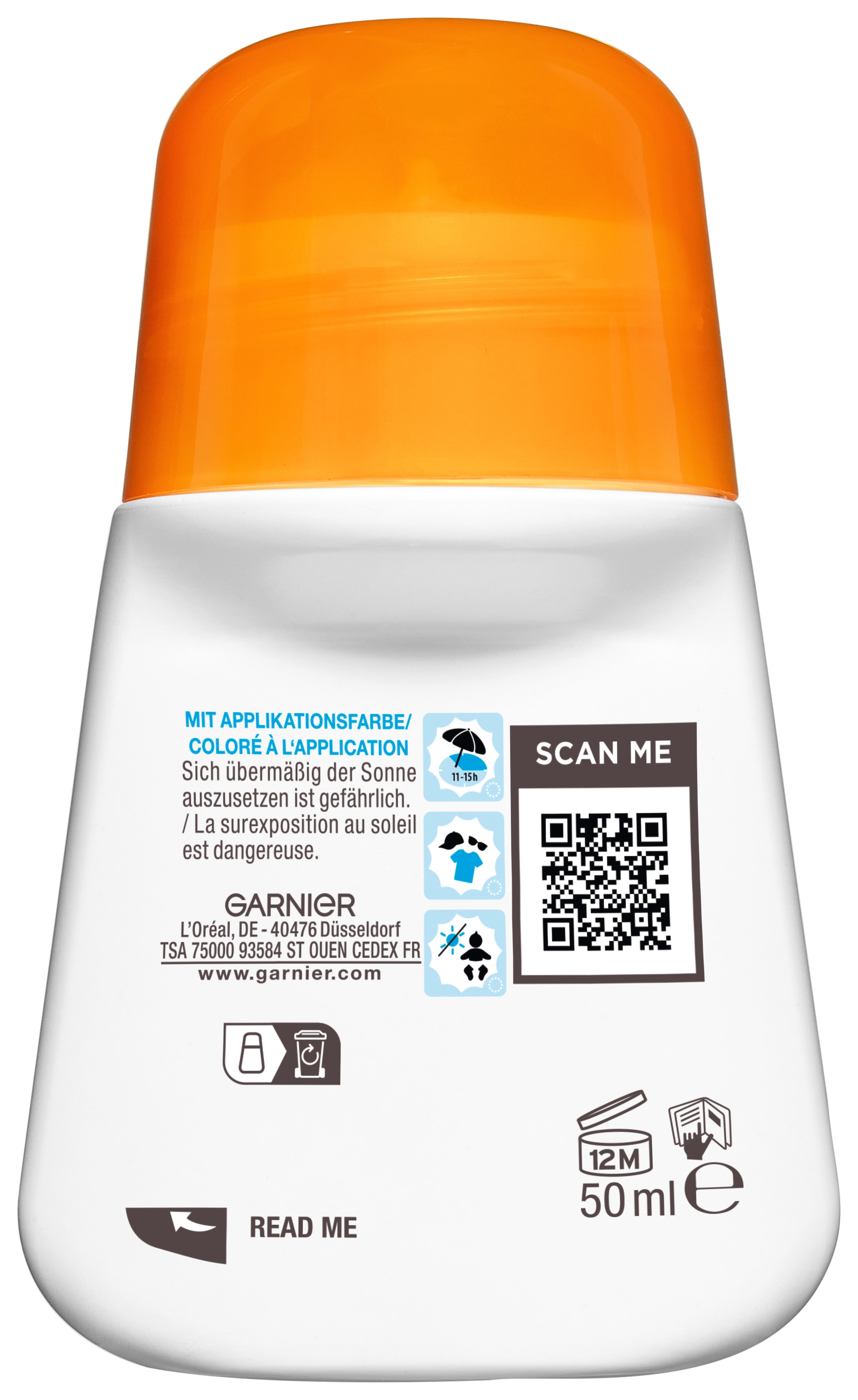 GARNIER Sonnenschutzstift »Garnier Ambre Solaire Kids Sensitive expert+ Roll-On LSF 50+«