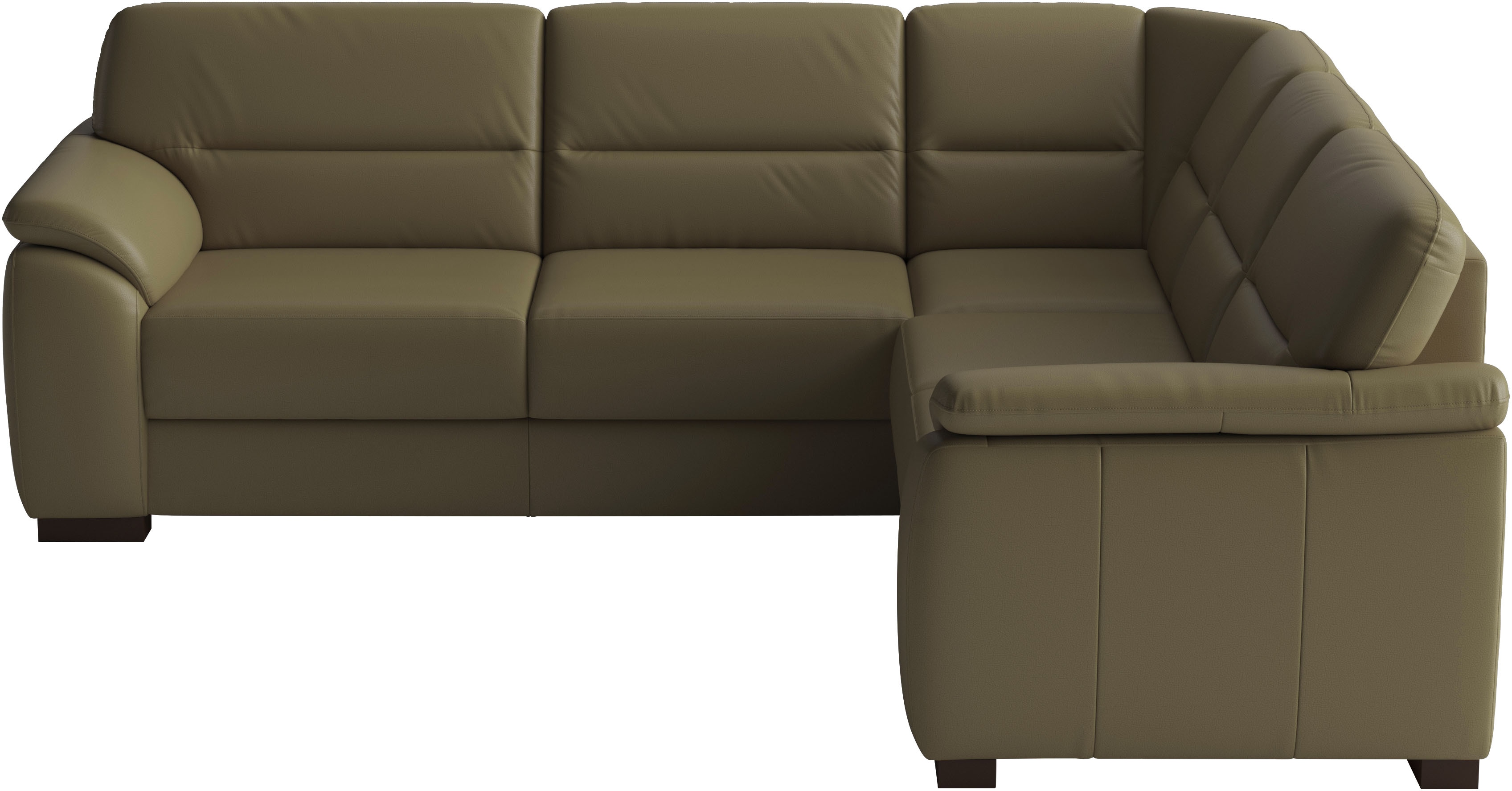 sit&more Ecksofa "Montego Leder, L-Form, B: 255cm" wahlweise mit Schlaffunktion und Schubkasten