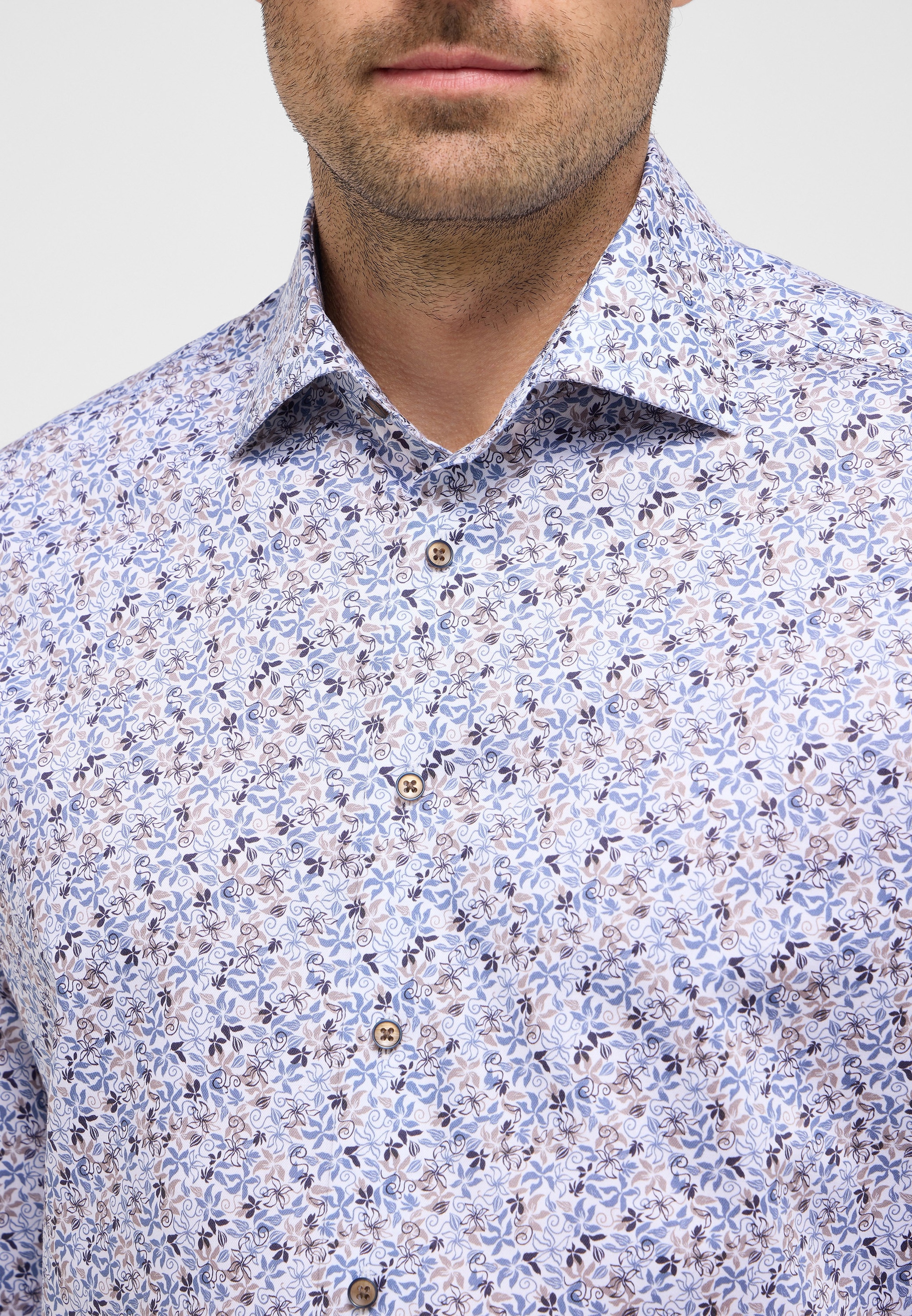 Eterna Langarmhemd »MODERN FIT«, NON IRON (bügelfrei)