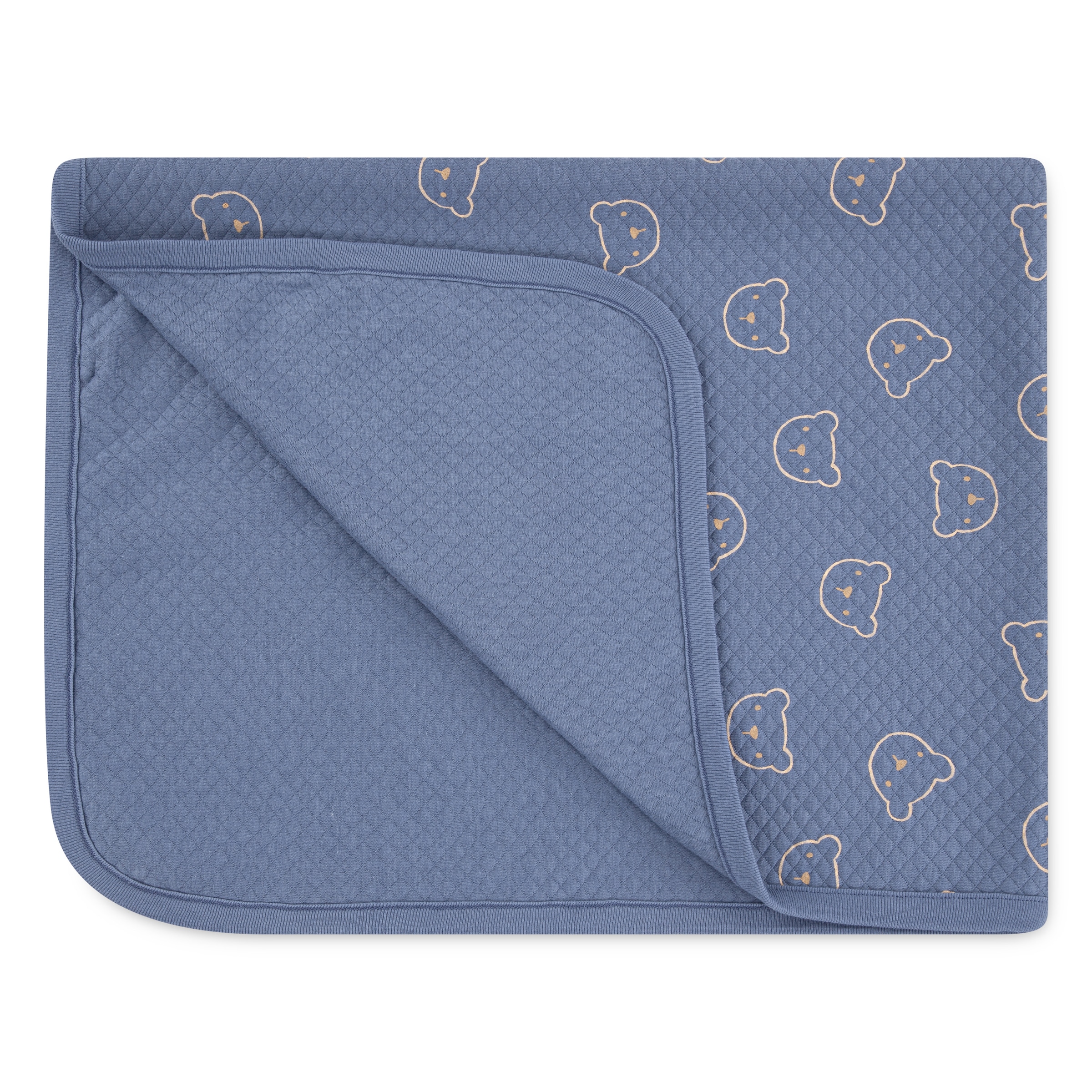 HUGGIES babywear Babydecke »HGHB QUILTED RECEIVING BLANKET« mit Teddy-Motiv, leicht gesteppt