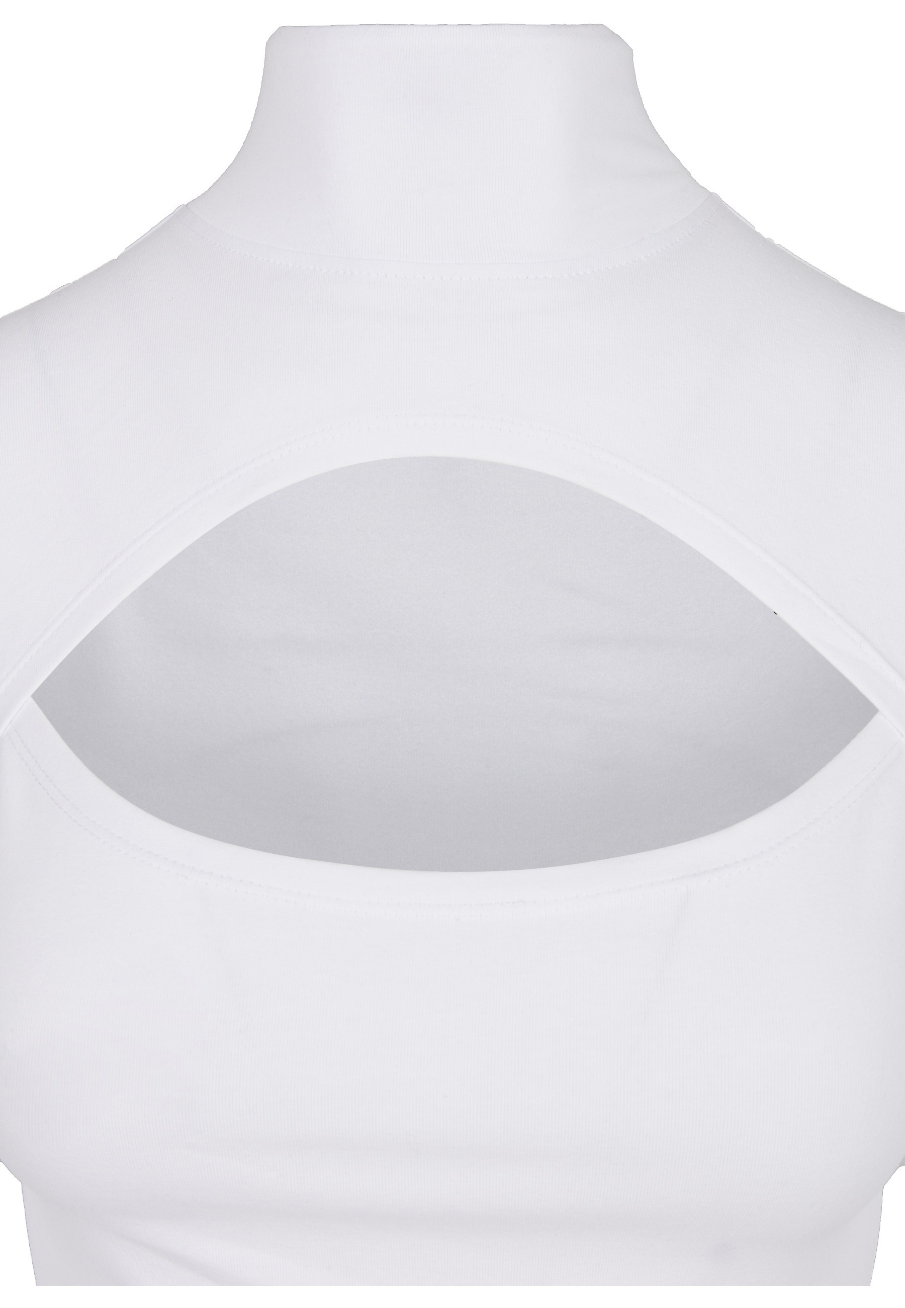 URBAN CLASSICS Langarmshirt »Urban Classics Damen Ladies Cut-Out Turtleneck Longsleeve« 1 Stk.