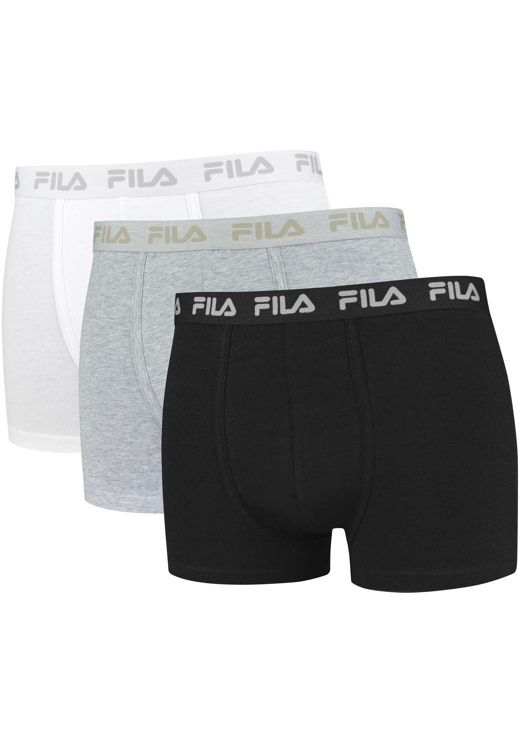 Fila Boxershorts "MAN BOXER SHORTS", (3er Pack), mit elastischem Logobund günstig online kaufen