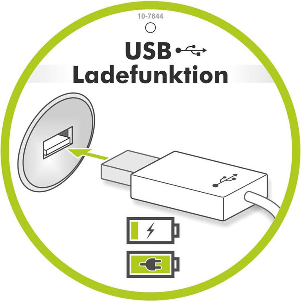 Jockenhöfer Gruppe Boxspringbett inklusive 4x LED-Beleuchtung, | Ladeports, BAUR »Livia«, 7-Zonen-TTFK-Matratze USB