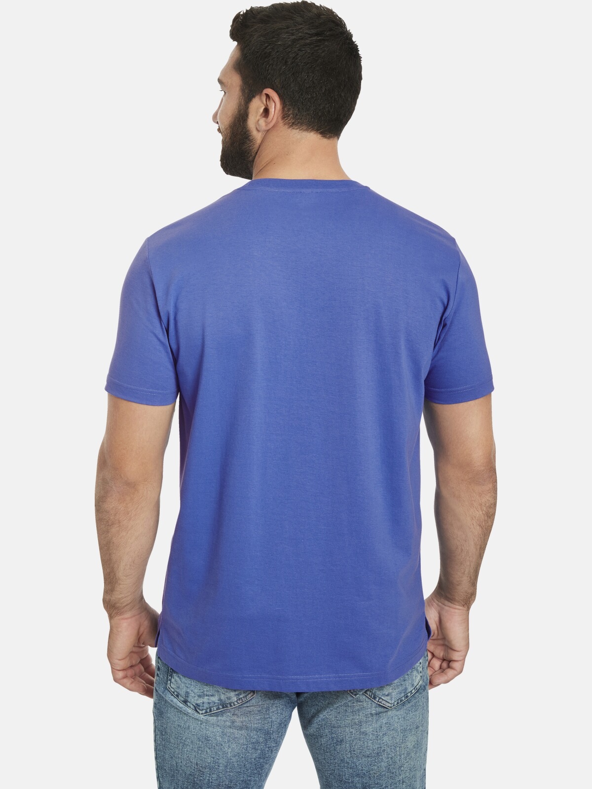 Jan Vanderstorm Rundhalsshirt »T-Shirt GERFRIED«, (1 tlg.), mit Wellen-Print