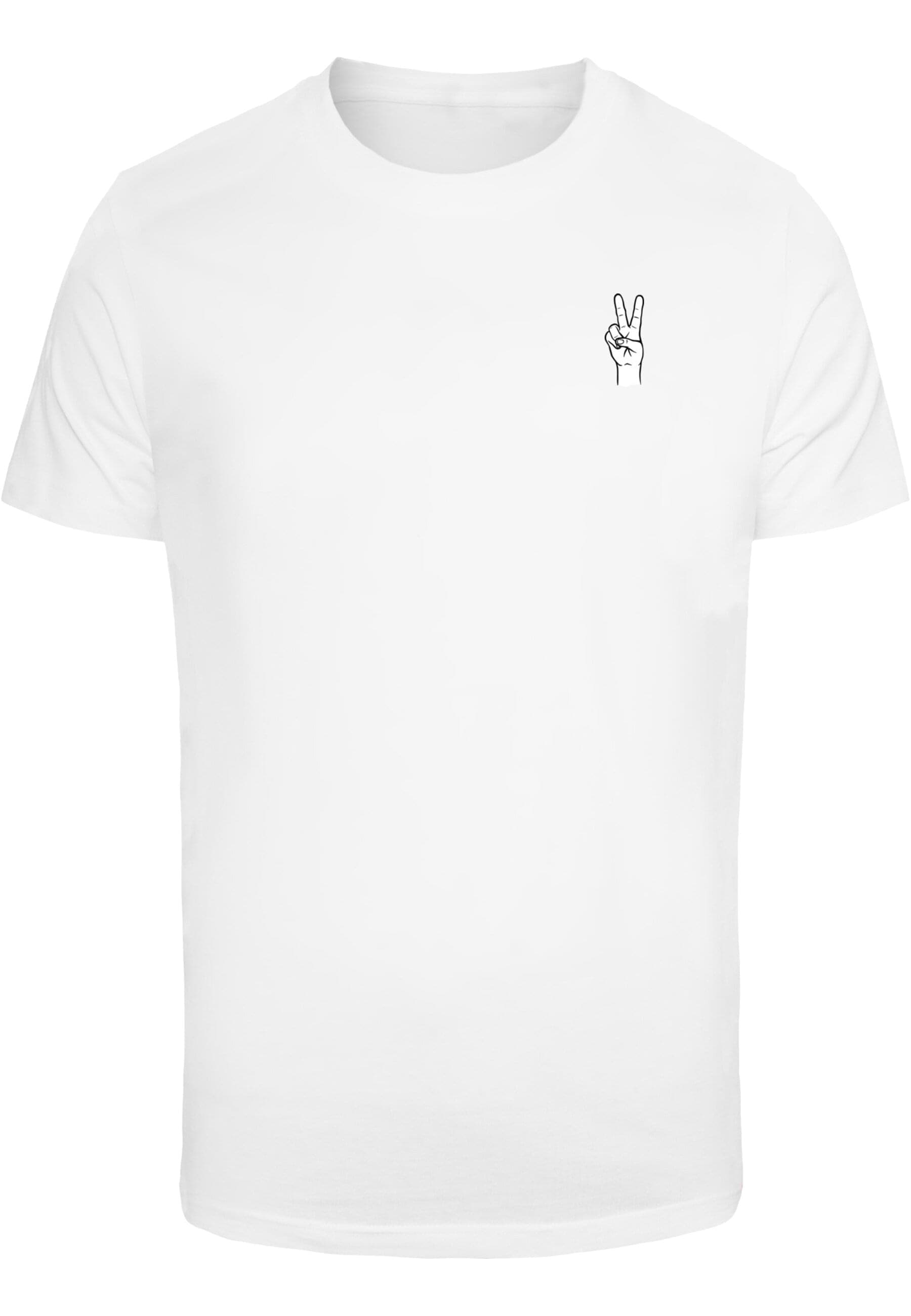 MisterTee T-Shirt "MisterTee Herren Peace Hand Tee", (1 tlg.) günstig online kaufen
