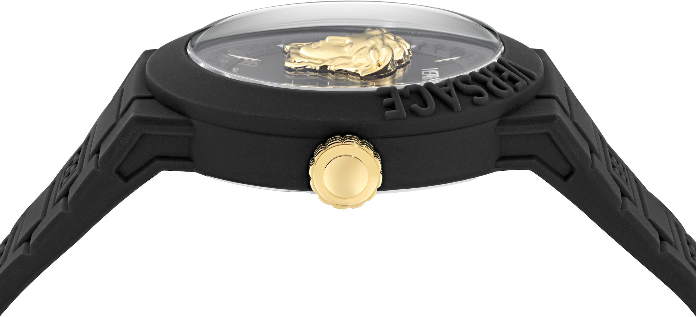 Versace Quarzuhr »V-POP GENTS« Armbanduhr, Herrenuhr, Swiss Made, Silikonarmband, analog, Saphirglas