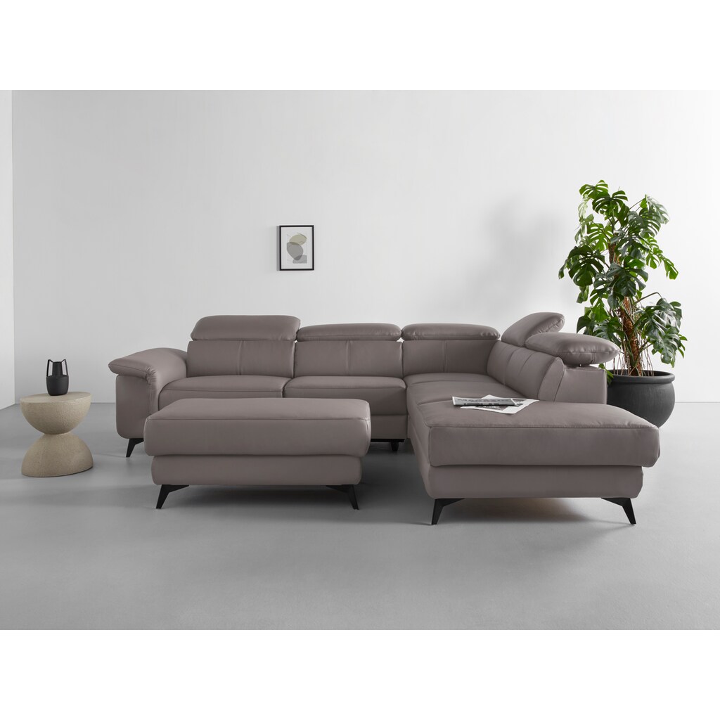 COTTA Ecksofa »Springs L-Form«