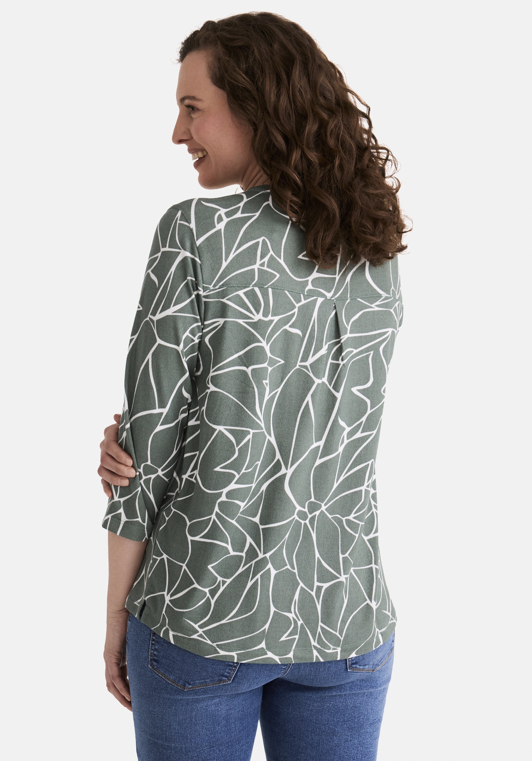 STOOKER WOMEN 3/4-Arm-Shirt "MARIE Print Shirt Blouse 3/4 -Arm", Regular Fi günstig online kaufen