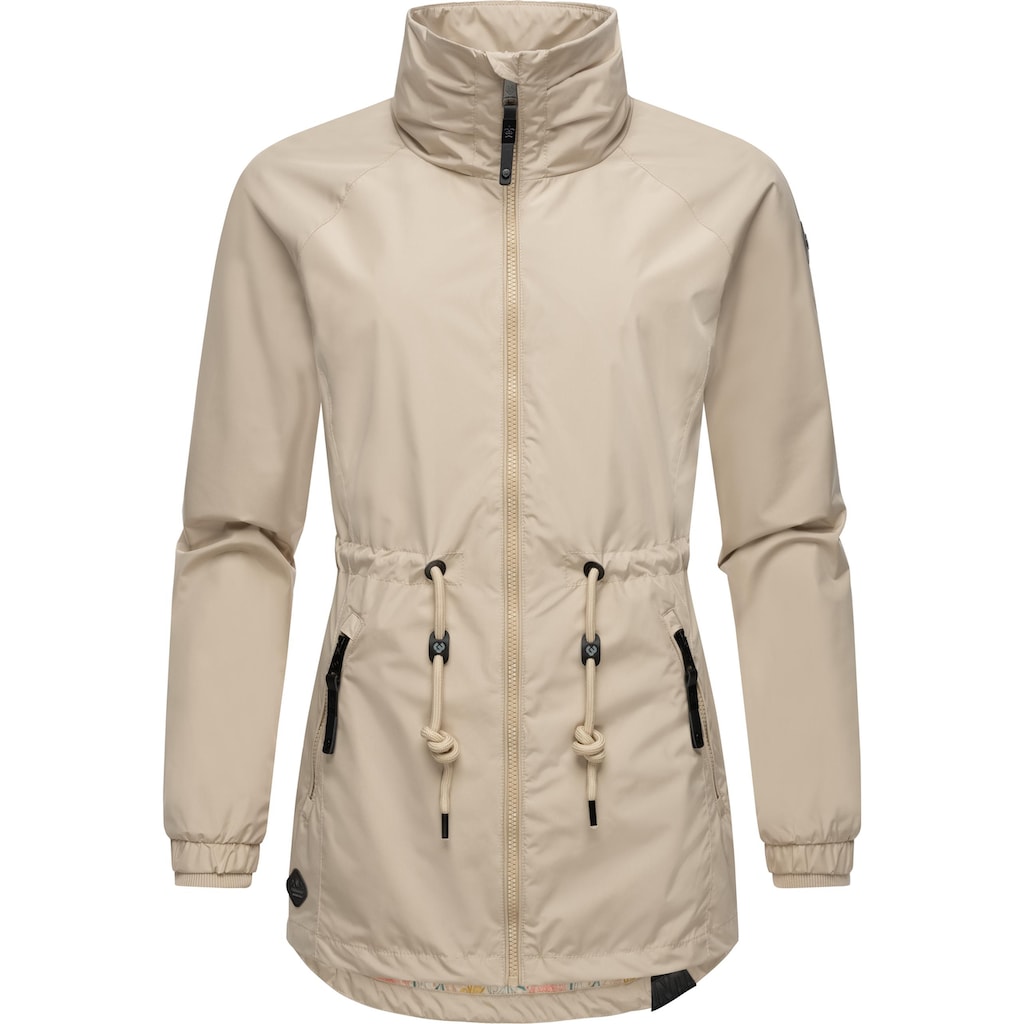 Ragwear Outdoorjacke »Tacy«, ohne Kapuze, wasserdichte Damen Übergangsjacke mit hohem Kragen