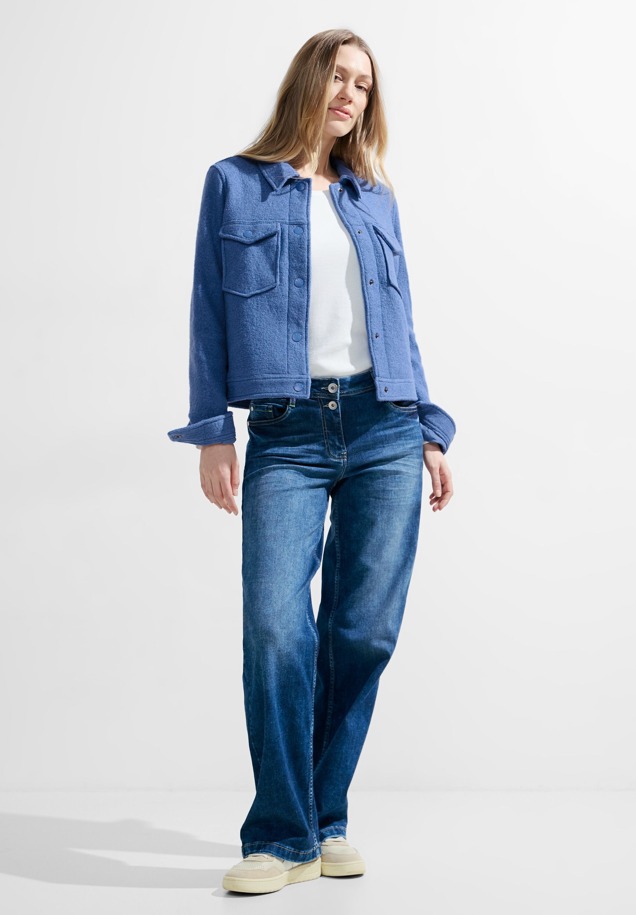 Cecil Kurzjacke, ohne Kapuze, aus softem Materialmix