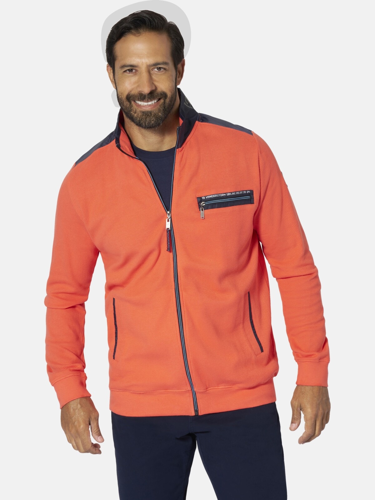 Jan Vanderstorm Sweatjacke "Sweatjacke LEEVEN" günstig online kaufen