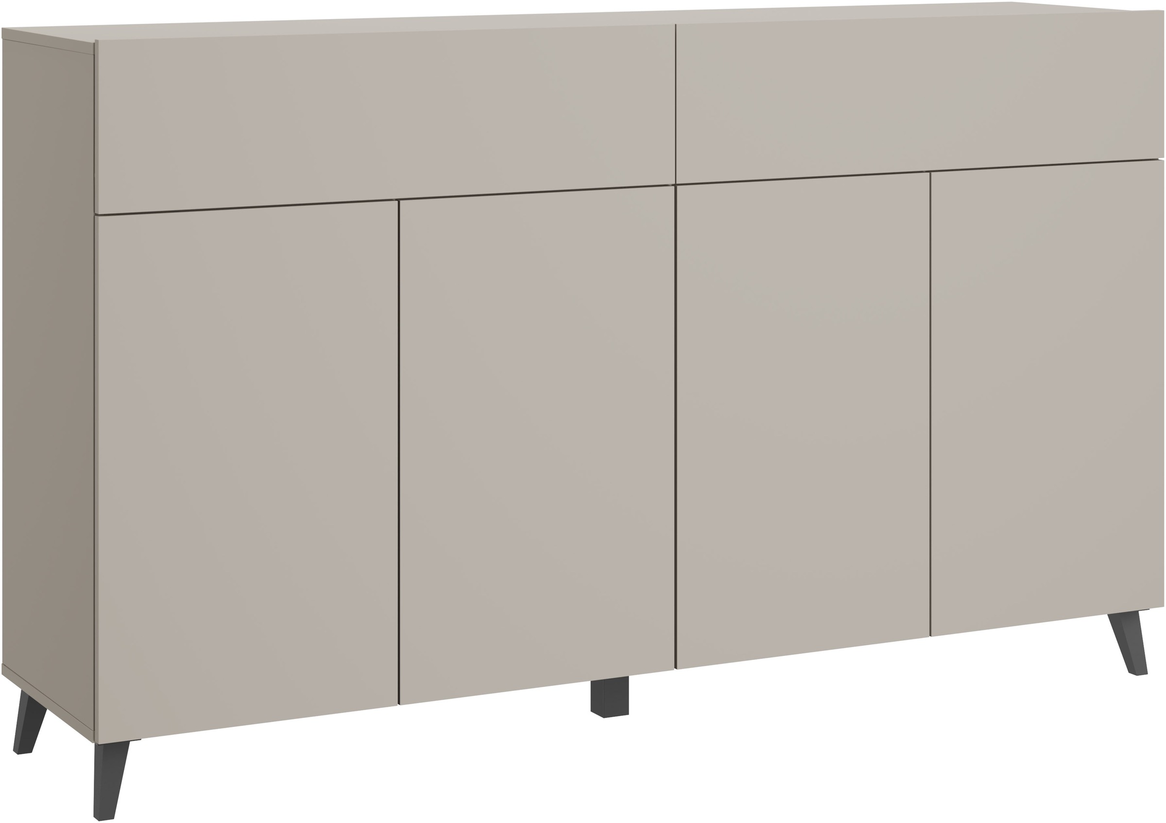 Home affaire Sideboard »Phuket mit 4 Türen und 2 Schubladen, 160 cm breit« 1 Stk. tlg. Grifflose Kommode mit Push-to-Open und viel Stauraum