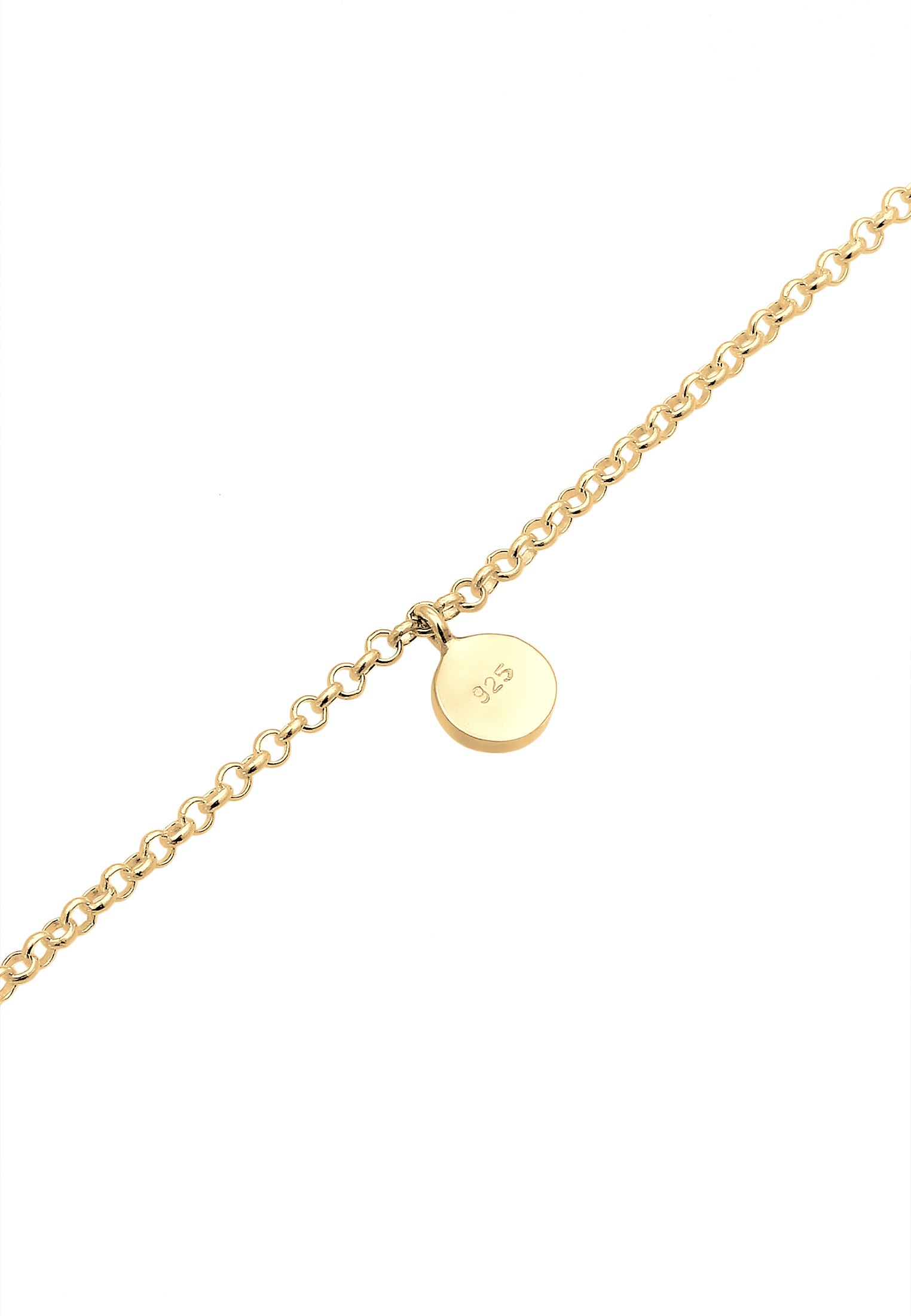 Elli Fußkette »Fußkette mit Plättchen Sommer 925er Silber«
