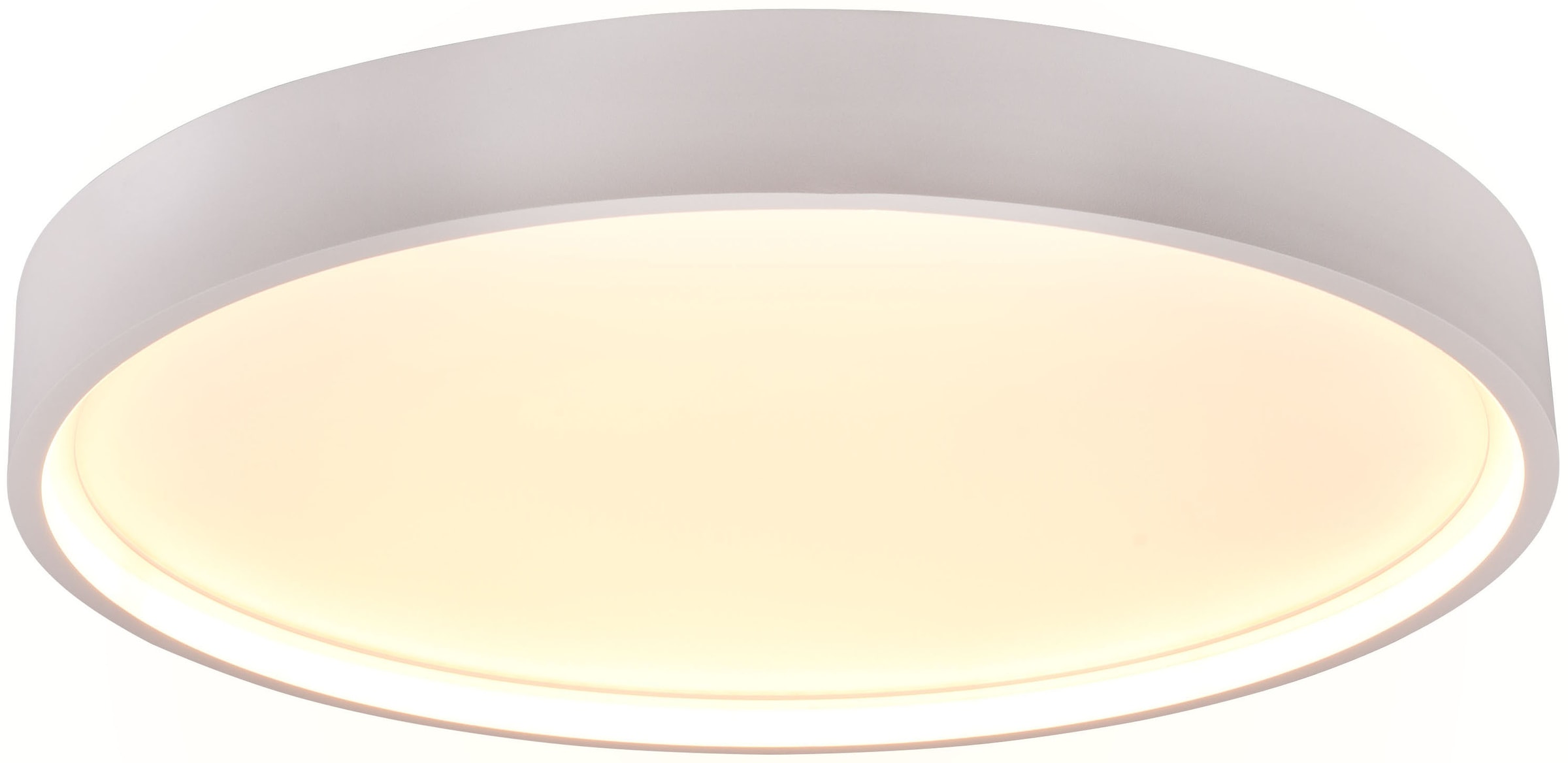 TRIO LEUCHTEN LED Deckenleuchte "DOHA, Deckenlampe 29W 3260 Lumen Lichtfarbe einstellbar 2300-4000K", 1, Ø 45cm H: 5,5cm, 1 Stk., weiß, Wohnzimmer,