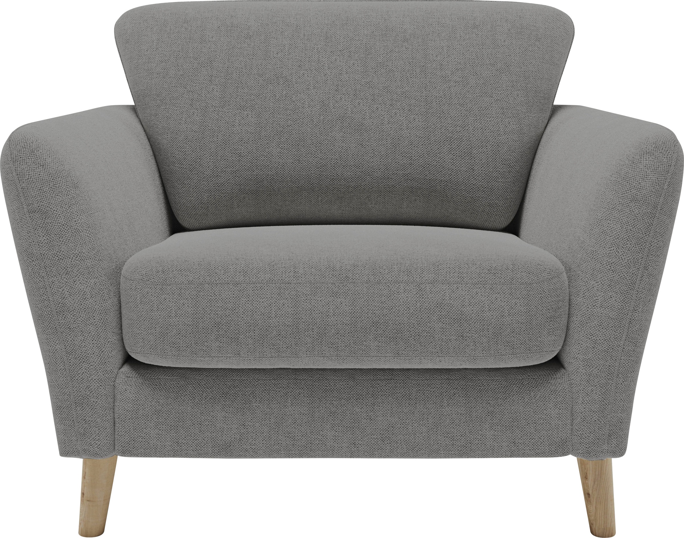 Home affaire Sessel "MARSEILLE", Massivholzbeine Eiche, Landhausstil, Welle günstig online kaufen