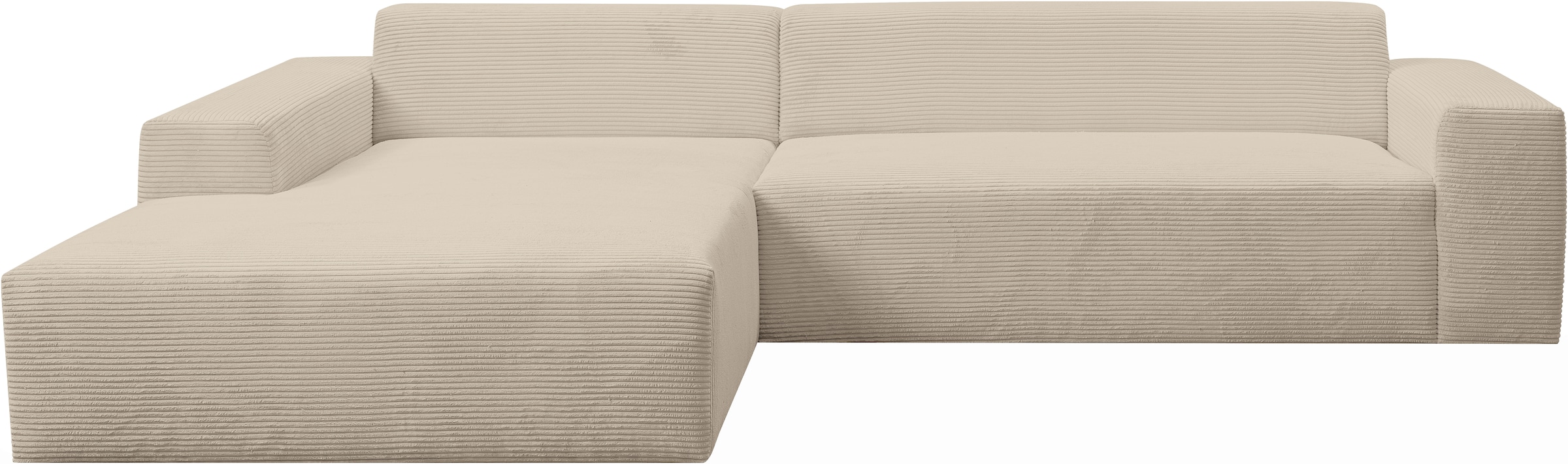WERK2 Ecksofa »Zeus-XL, Mega-Sofa mit großer Sitztiefe, Stellmaße 311cm x 210cm«, Curvy Trend Garnitur mit urbaner Optik, bequem, Big-Sofa, L-Form